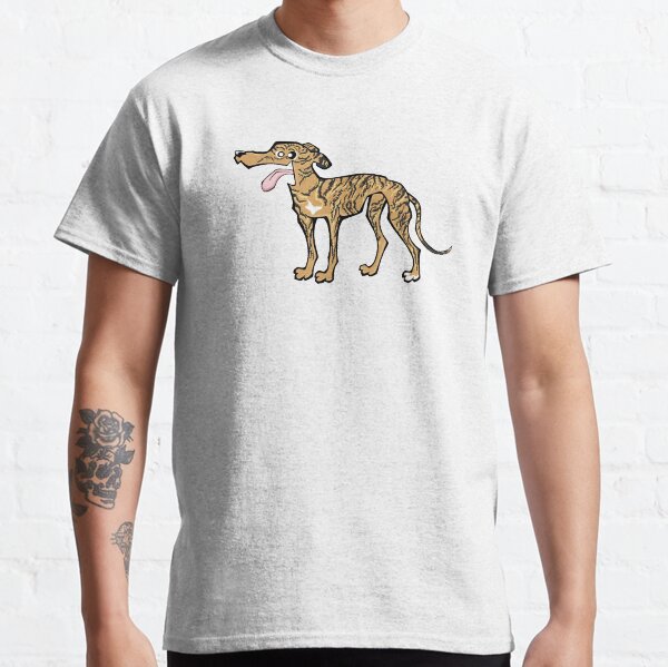 Greyhound - Light Brindle (Full Body) WHITE BG Classic T-Shirt