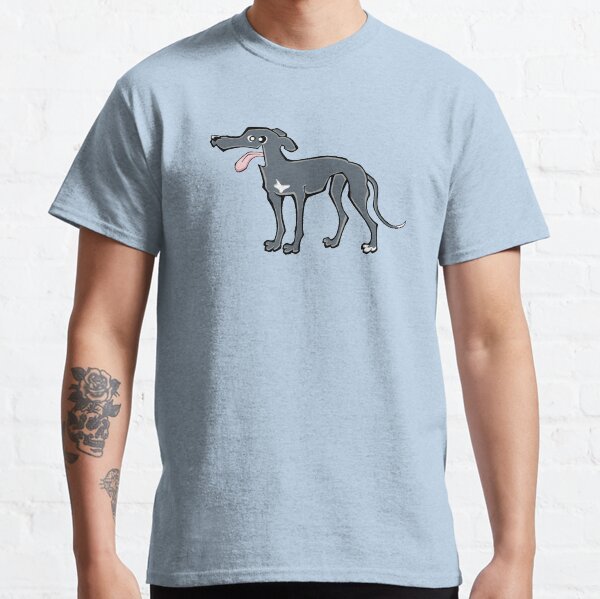 Greyhound - Blue (Full Body) BLUE BG Classic T-Shirt