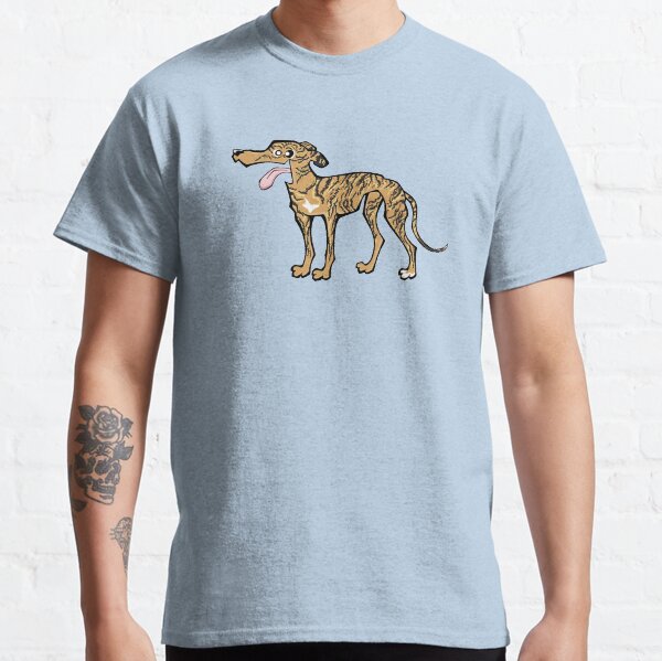 Greyhound - Light Brindle (Full Body) BLUE BG Classic T-Shirt