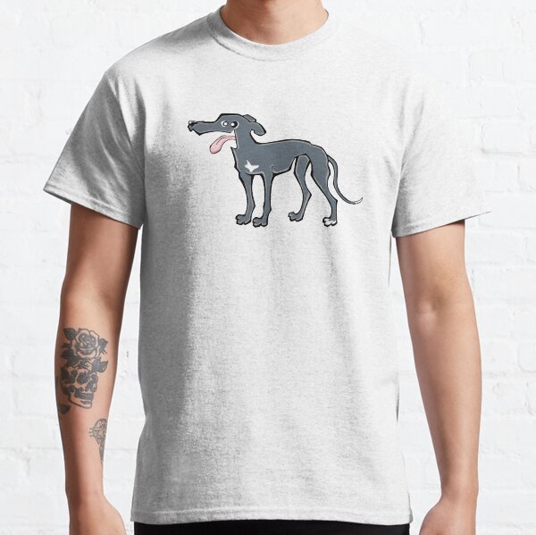 Greyhound - Blue (Full Body) WHITE BG Classic T-Shirt