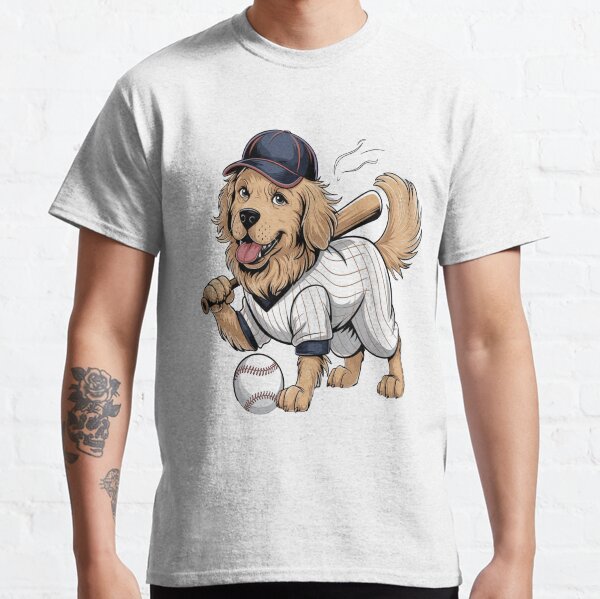 Golden Retriever Baseball Star  Play Ball!  Classic T-Shirt