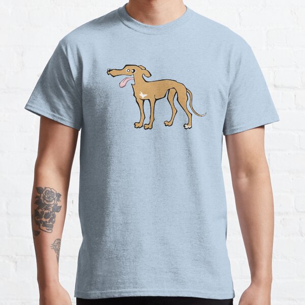 Greyhound - Fawn (Full Body) BLUE BG Classic T-Shirt