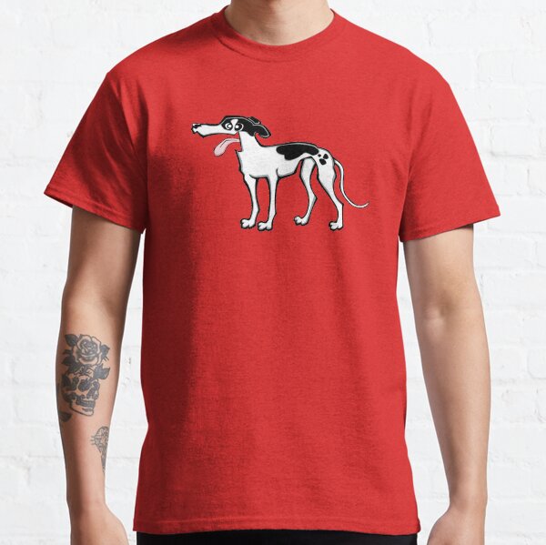 Greyhound - White and Black (Full Body) WHITE BG Classic T-Shirt
