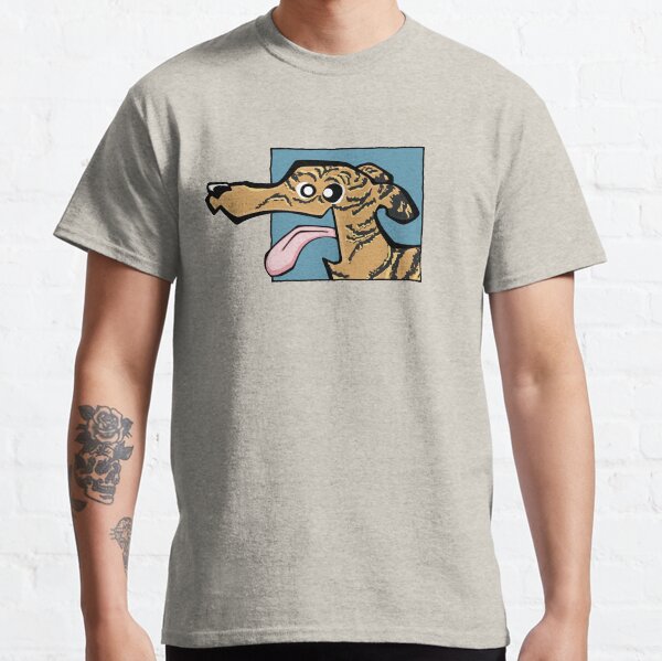 Greyhound - Light Brindle (Face) WHITE BG Classic T-Shirt
