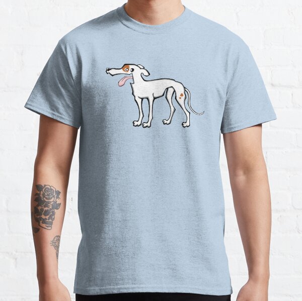 Greyhound - White and Fawn (Full Body) BLUE  BG Classic T-Shirt