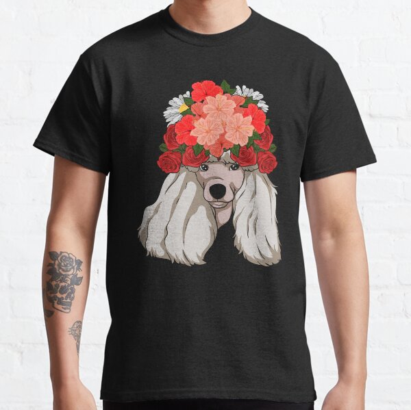 Flowers Dog Owner Flower Crown Pet Puddle Classic T-Shirt