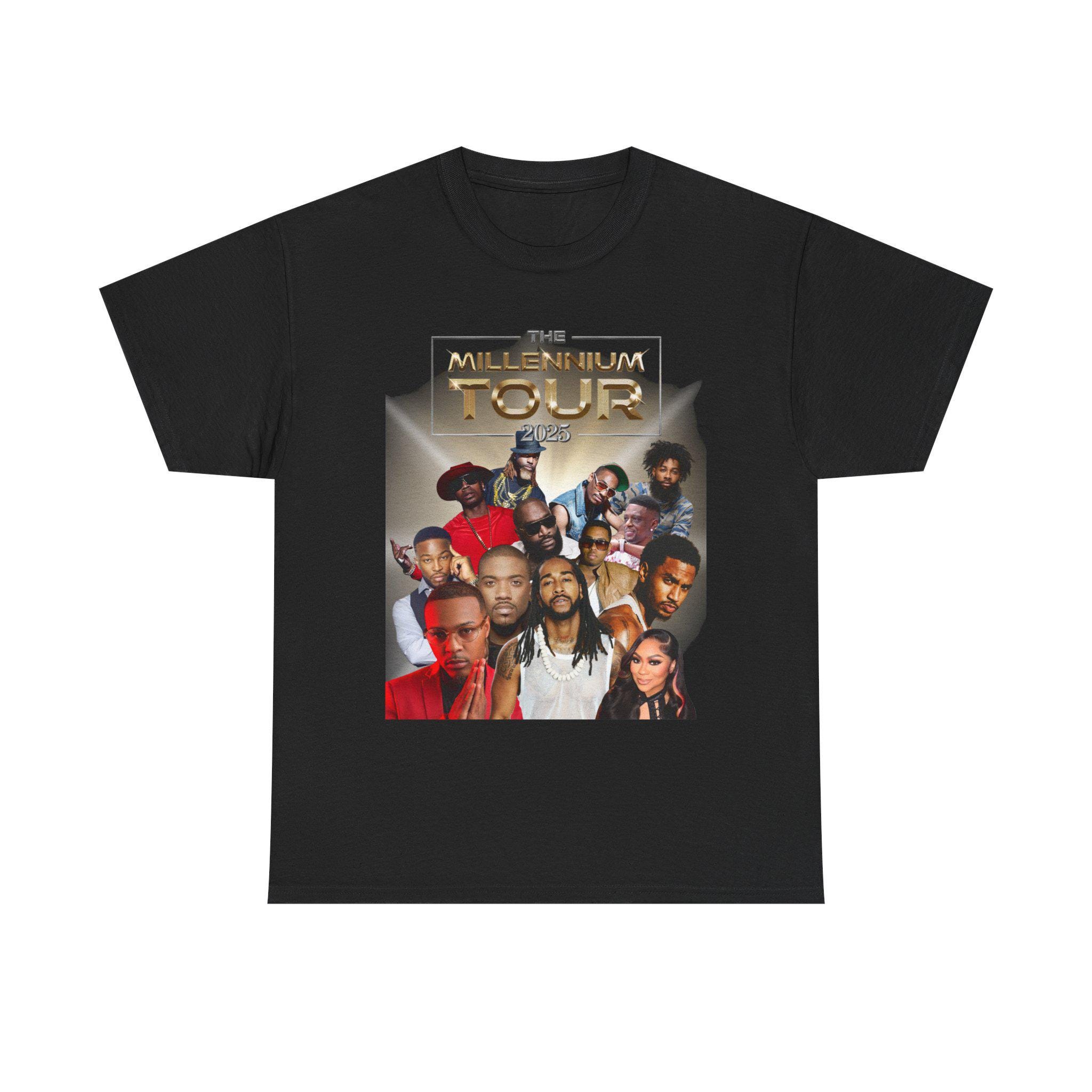 Millennium Tour Unisex Cotton Tee, Retro Concershirt, Music Festival Apparel, 2025 Evenshirt, Hip Hop Merchandise, Gift For Music