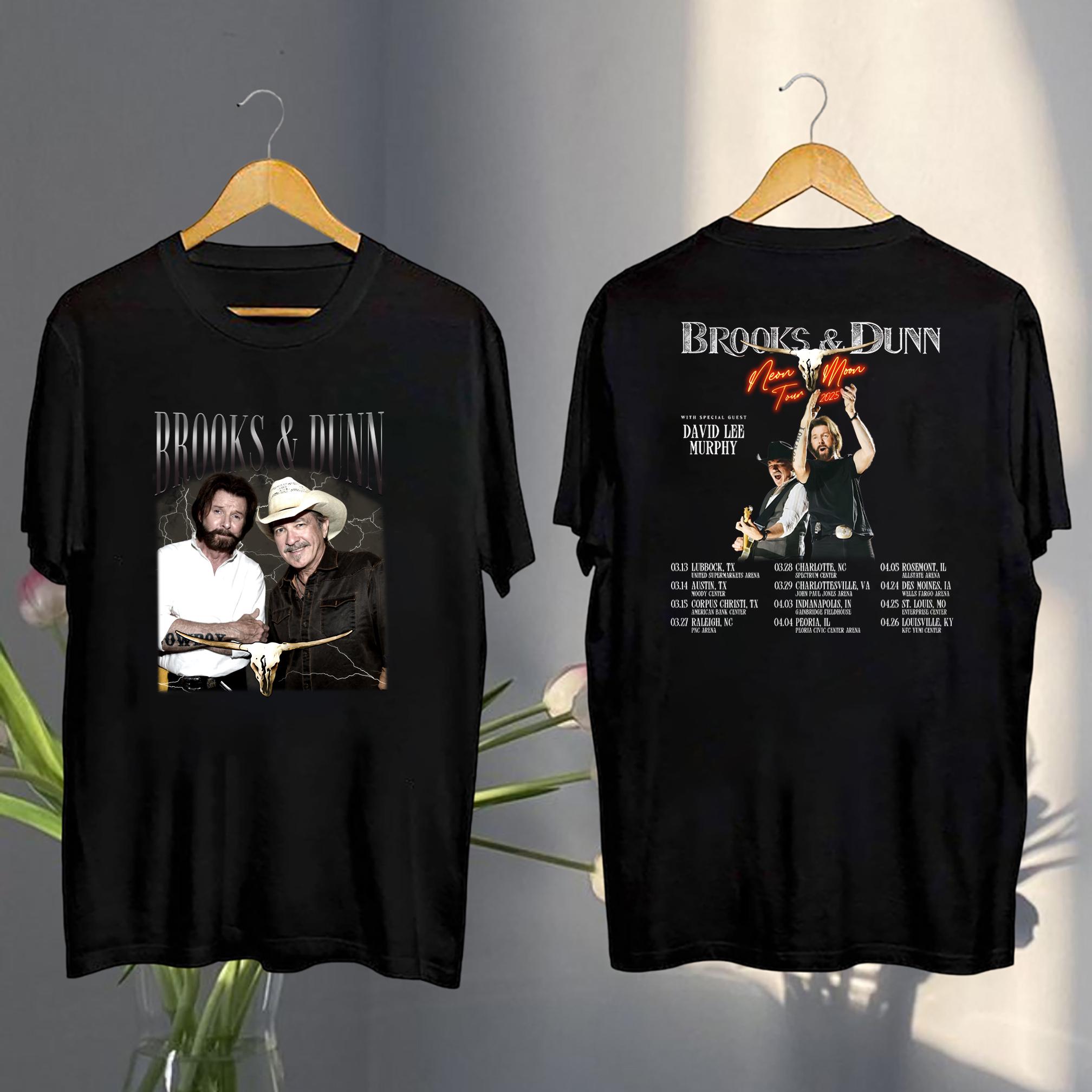 Brooks And Dunn Vintage Shirt, Brooks And Dunn Neon Moon Tour 2025 Shirt, Brooks & Dunn Merch, Brooks And Dunn Fan Shirt, Country Music Tee