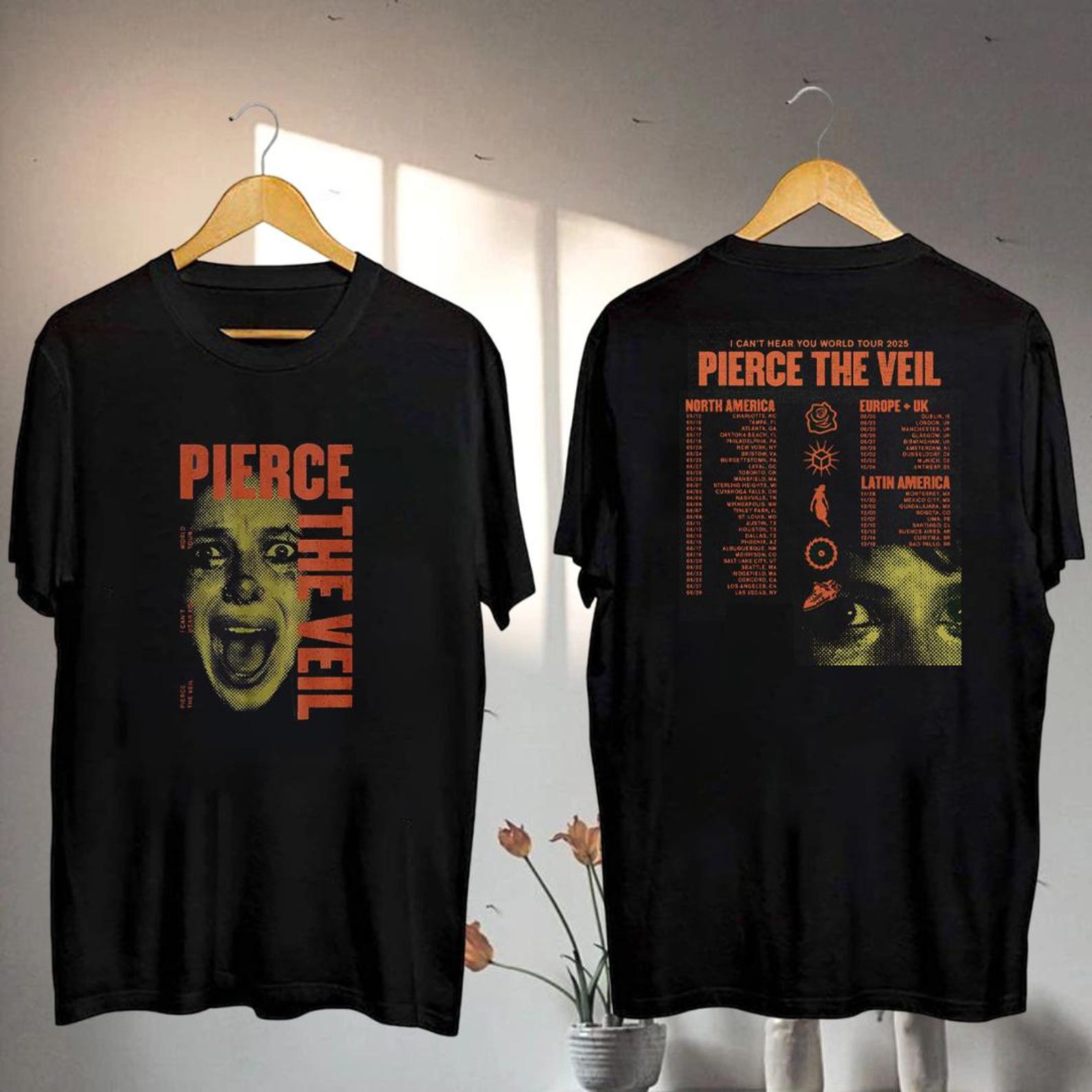 Pierce The Veil I CanT Hear You Tour 2025 Shirt, Pierce The Veil Concert 2025, Pierce The Veil Fan Shirt, Pierce The Veil Merch