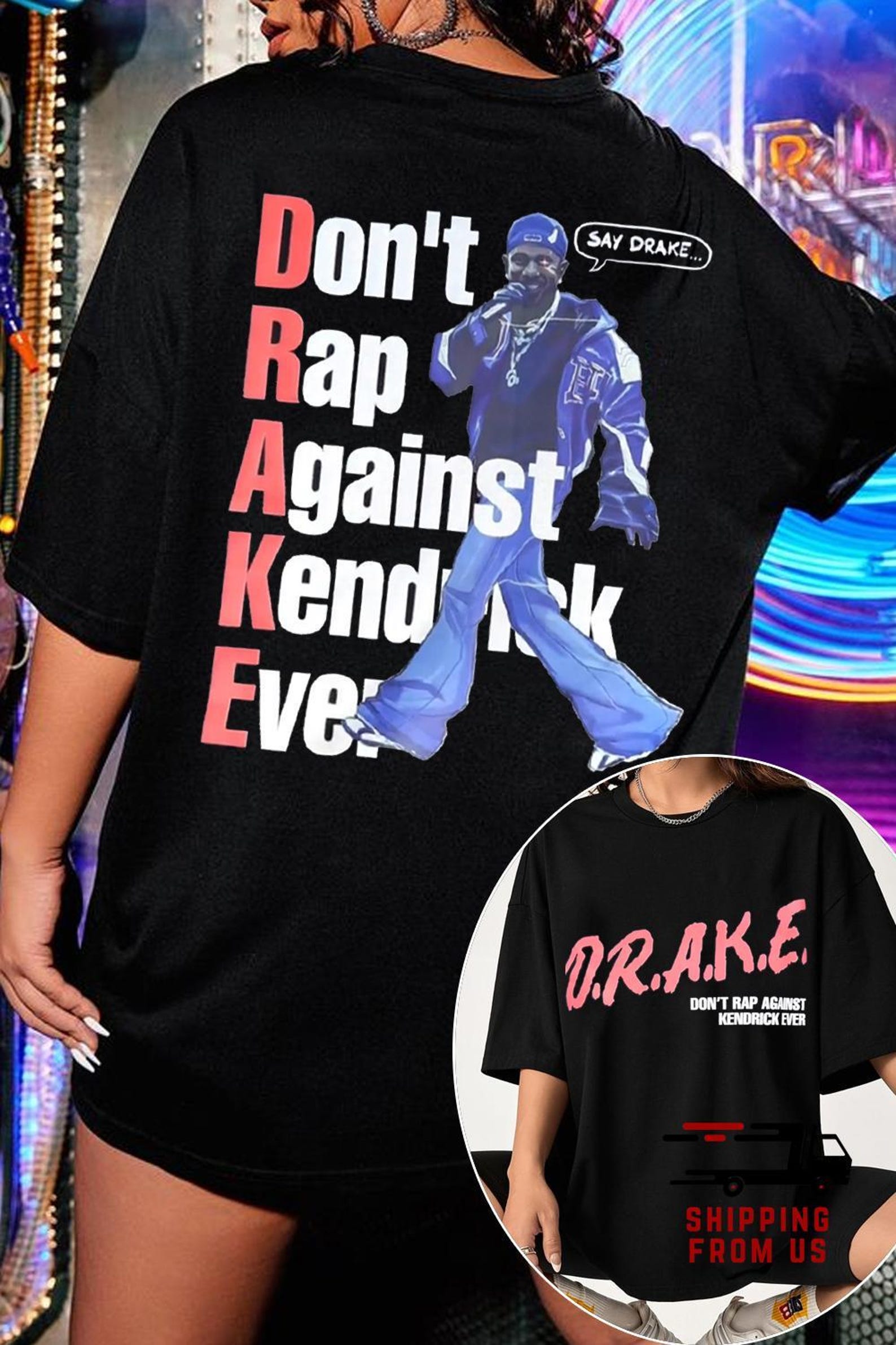 Kendrick Lamar Shirt, Say Drake Meme Unisex Shirt, Lix Halftime Show Cotton Tee, Music Fan Gift, Rap Concert 2025 Sweatshirt