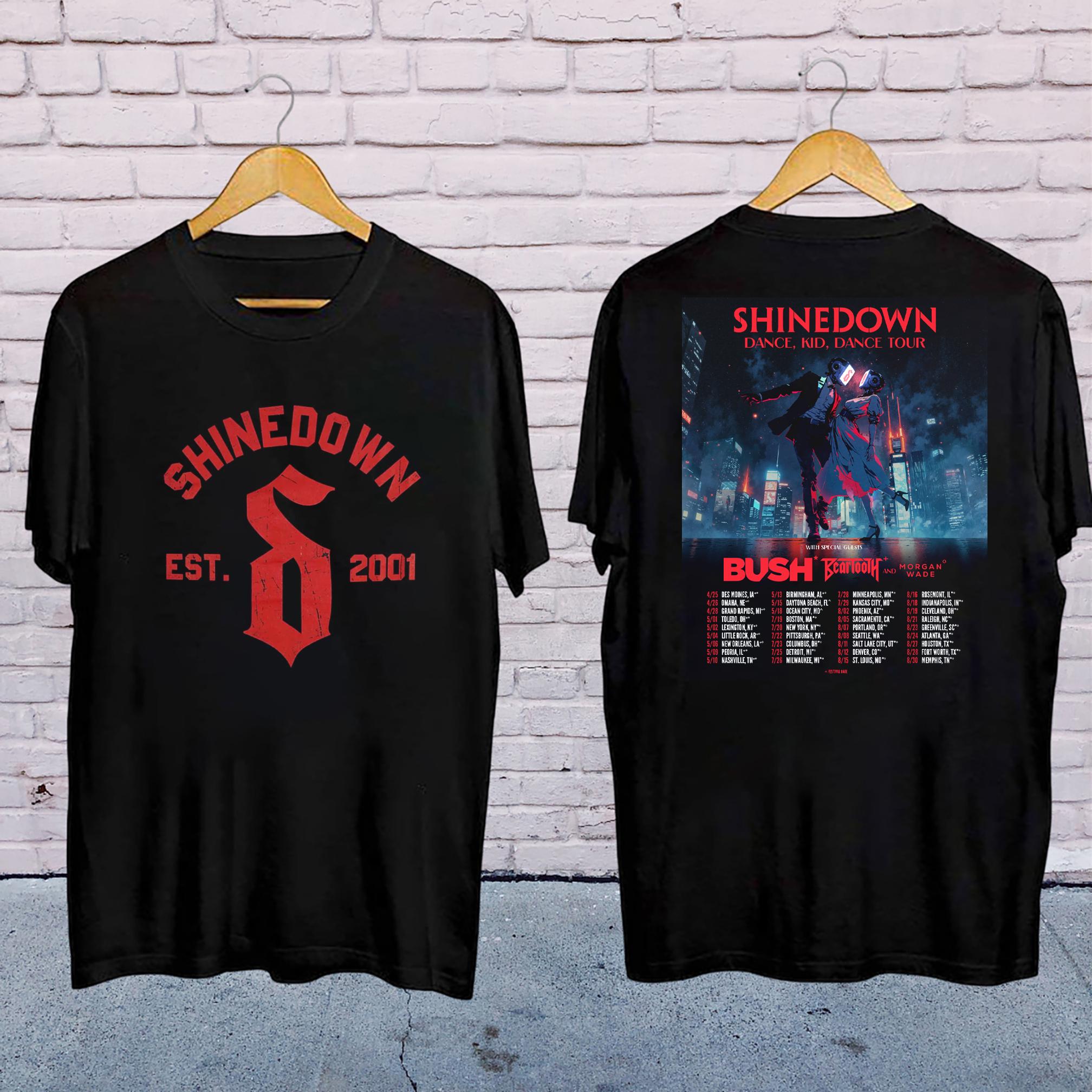 2025 Shinedown Dance Kid Dance Tour Shirt, Shinedown Band Logo Shirt, Shinedown Fan Gift, Shinedown Merch, Graphic Shinedown Rock Band Tee
