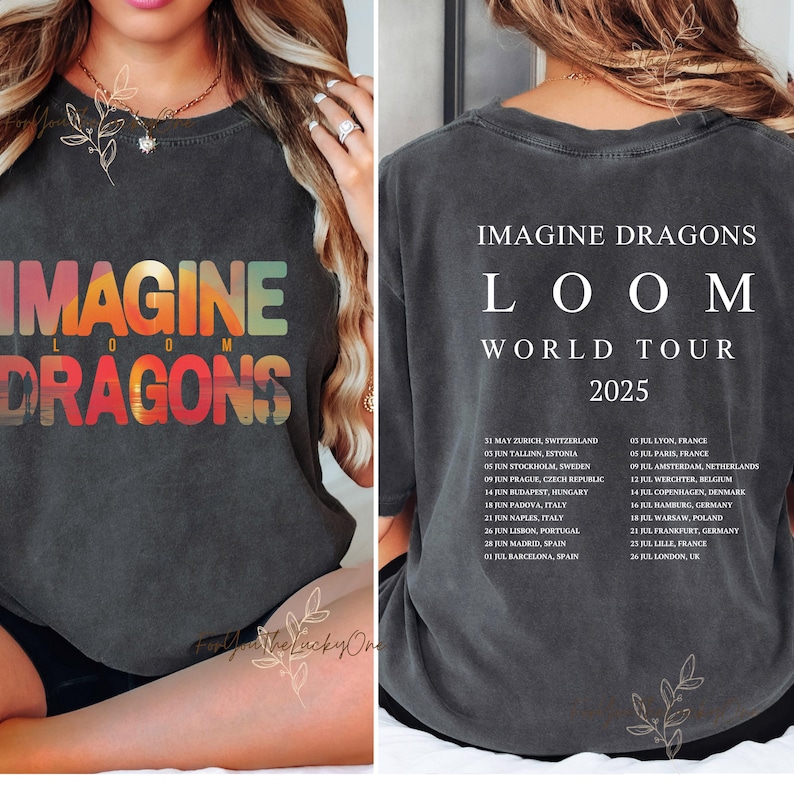 Imagine Dragons Band Merch Gift Imagine Dragons Loom Tour 2024 Tshirt Imagine Dragons 2025 Concershirt Imagine Dragons Band Fan Sweatshirt