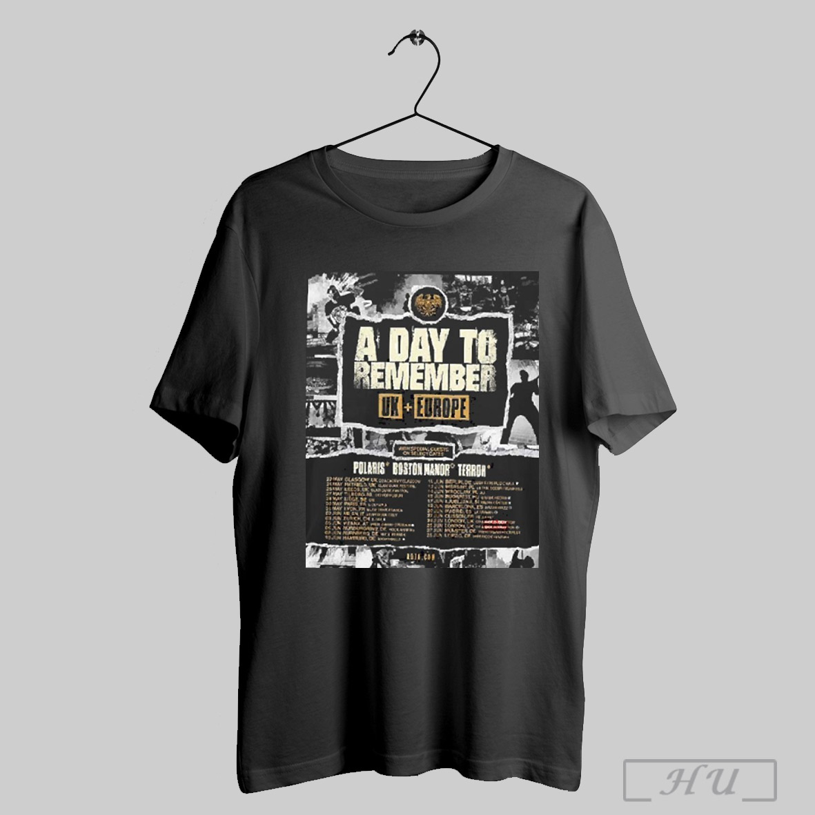 Trendy Funny A Day To Remember Uk And Europe Tour 2025 With Special Guests Polaris Boston Manor And Terror Dates List Shirt
