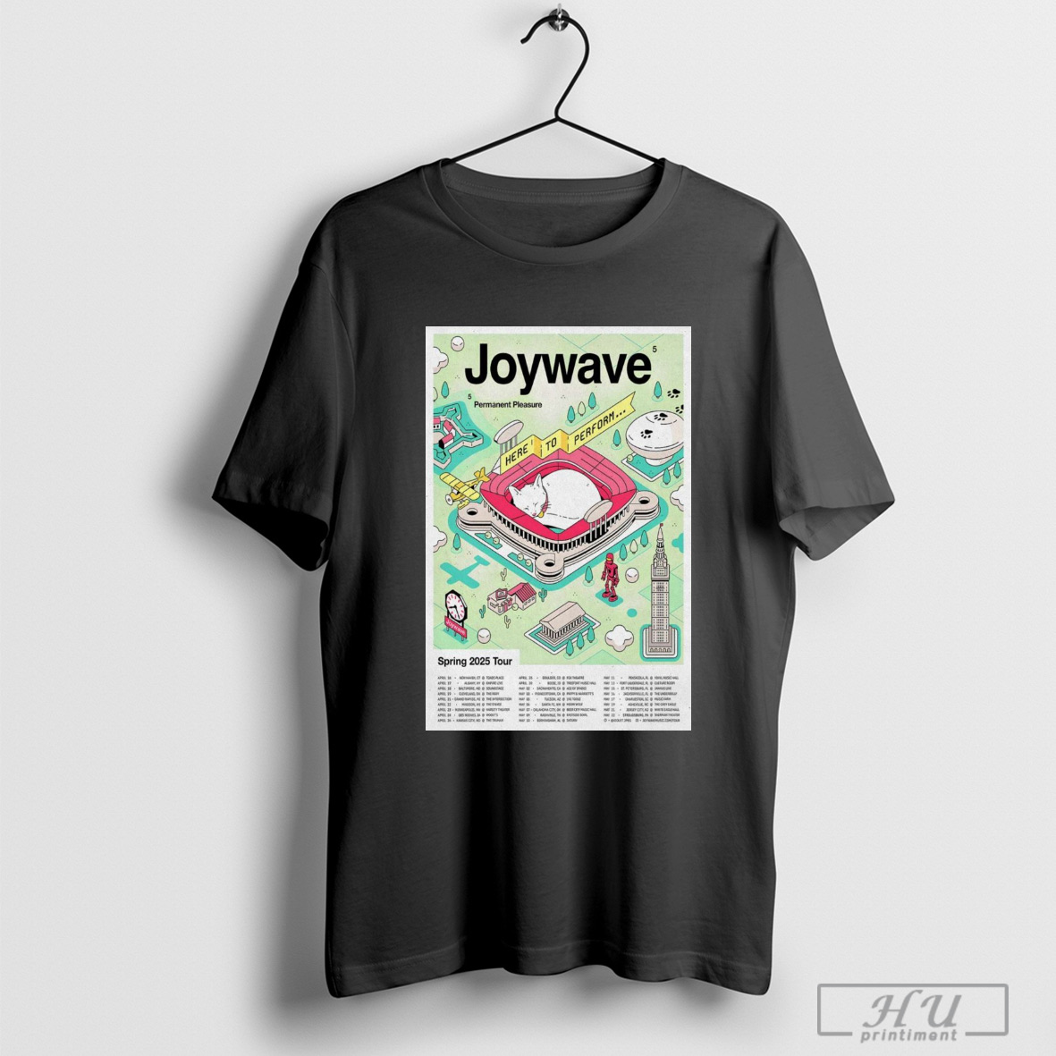 Trending Poster Joywave Spring Tour 2025 Permanent Pleasure Here To Perform April 36 Hayer Ct Toads Place Shirt