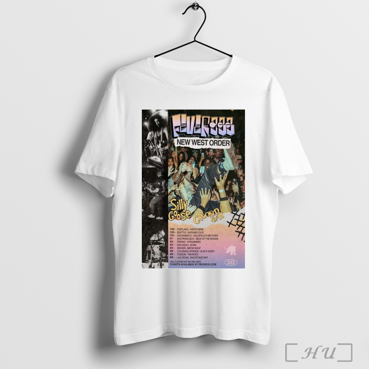 Trending Poster Fever 333 West Coast Summer Tour 2025 West Order Silly Goose Crooked Teeth 7 28 Portland Hawthorne Shirt