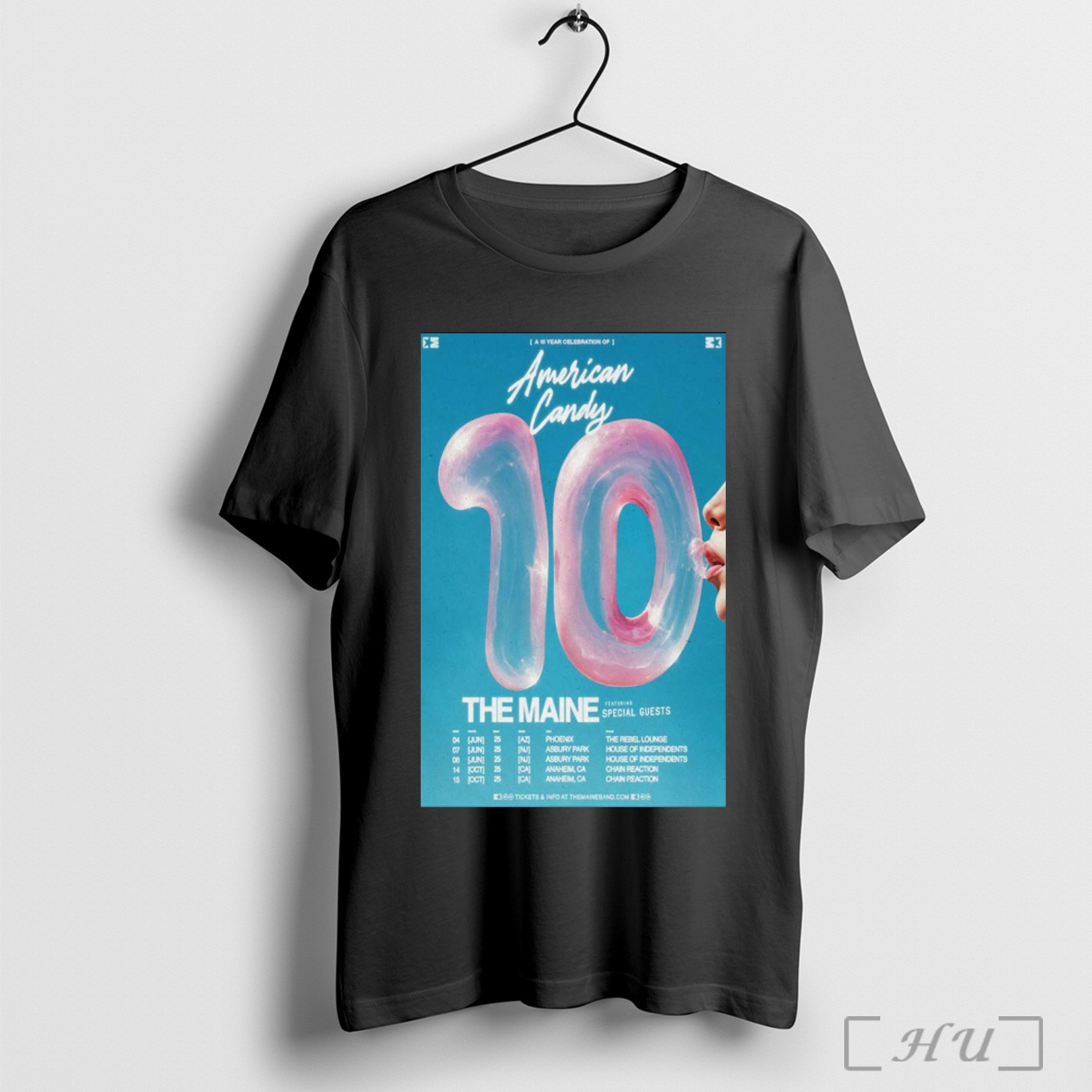 Trending Poster A 10 Year Celebration Of American Candy The Maine Tour 2025 Featuring Special Guests Shirt