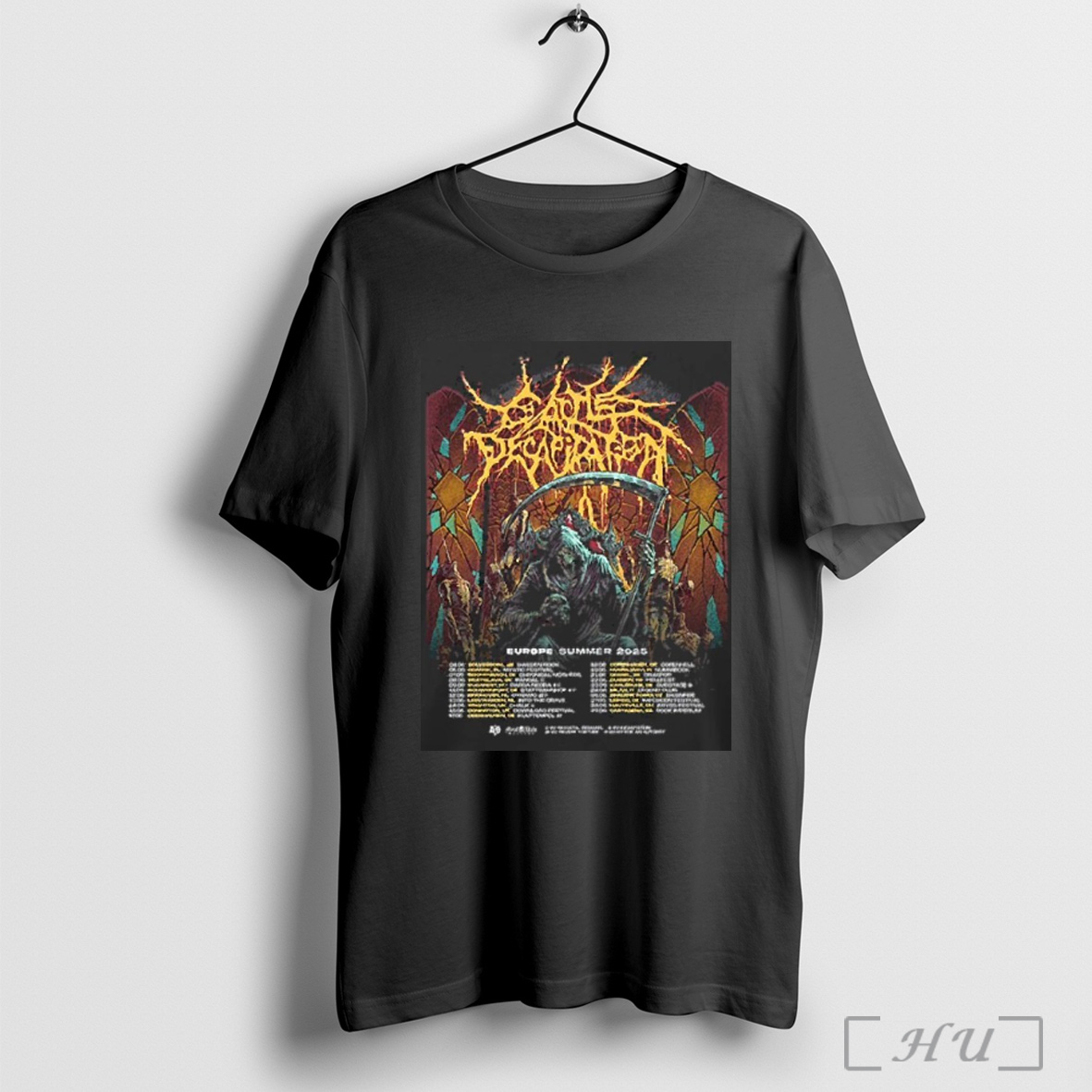 Trending Cattle Decapitation Europe Summer Tour 2025 Dates List Two Sides Print Unisex Shirt