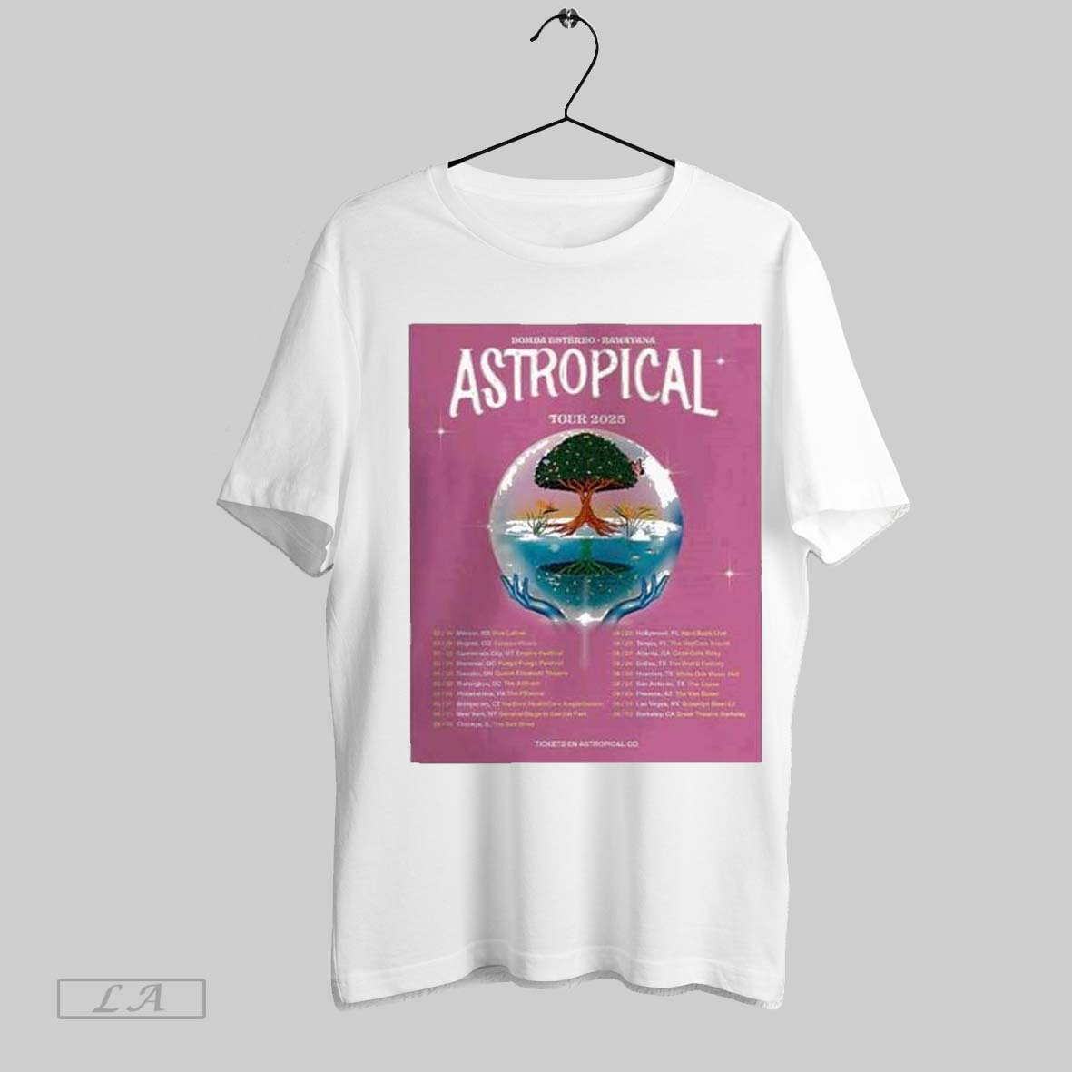 Top Rawayana And Bomba Estereo Astropical Tour 2025 Shirt Hoodie Shirt
