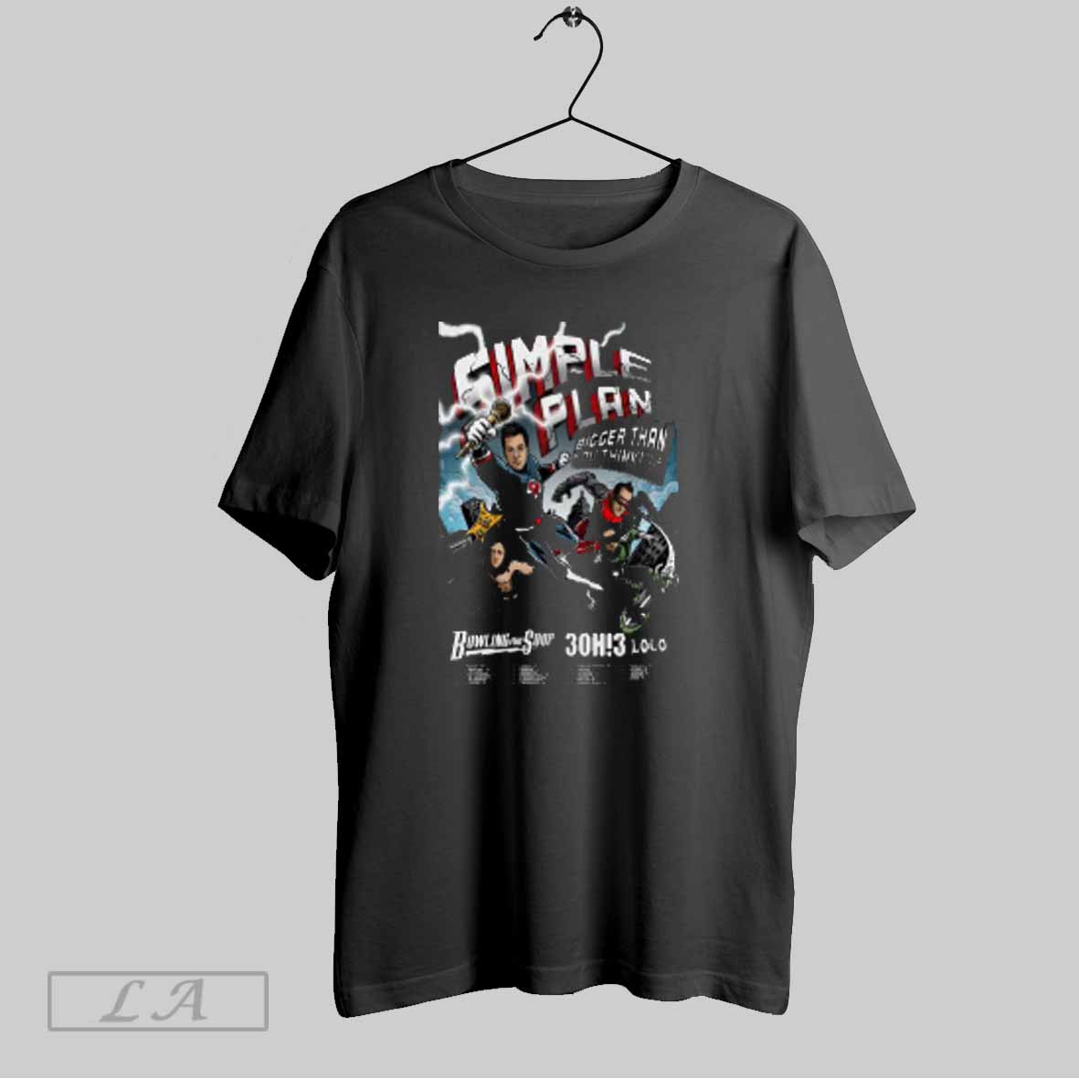Top Simple Plan Bigger Than You Think Tour 2025 Poster Shirt Hoodie Shirt