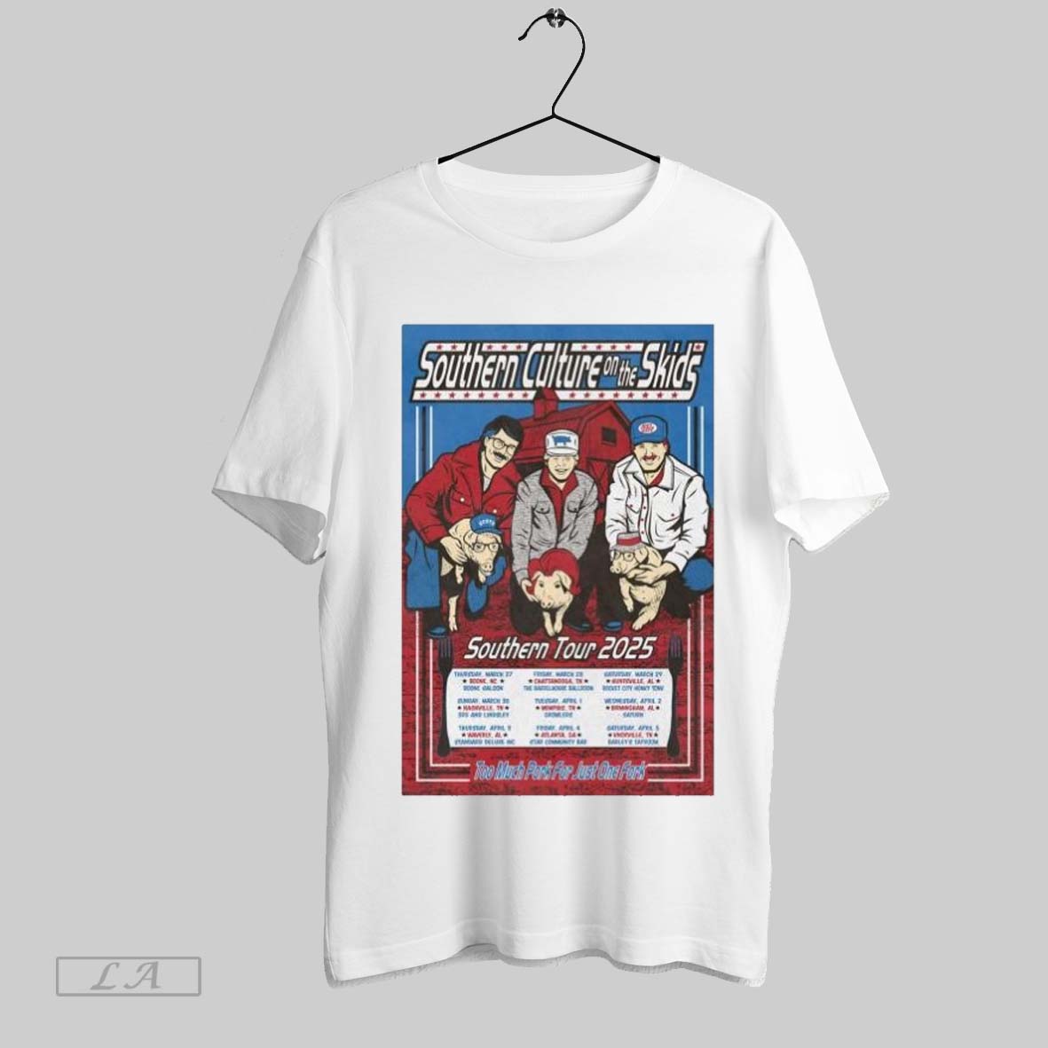Top Southern Culture On The Skids Southern Tour 2025 Too Much For Just One Fork Shirt Hoodie Shirt