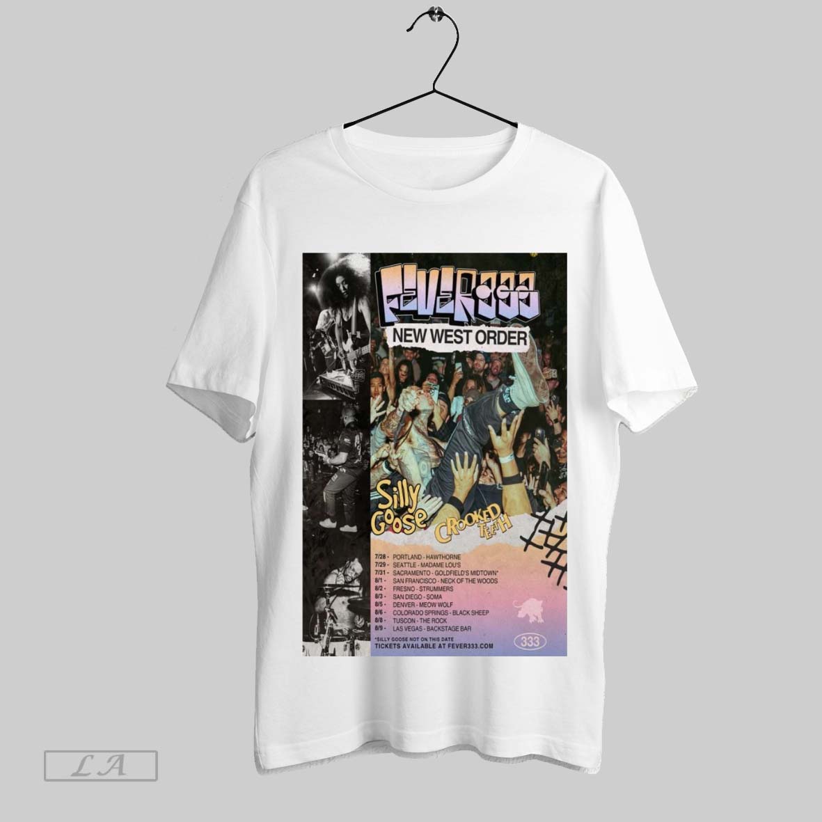 Top Poster Fever 333 West Coast Summer Tour 2025 West Order Silly Goose Crooked Teeth 7 28 Portland Hawthorne SweatshirtShirt