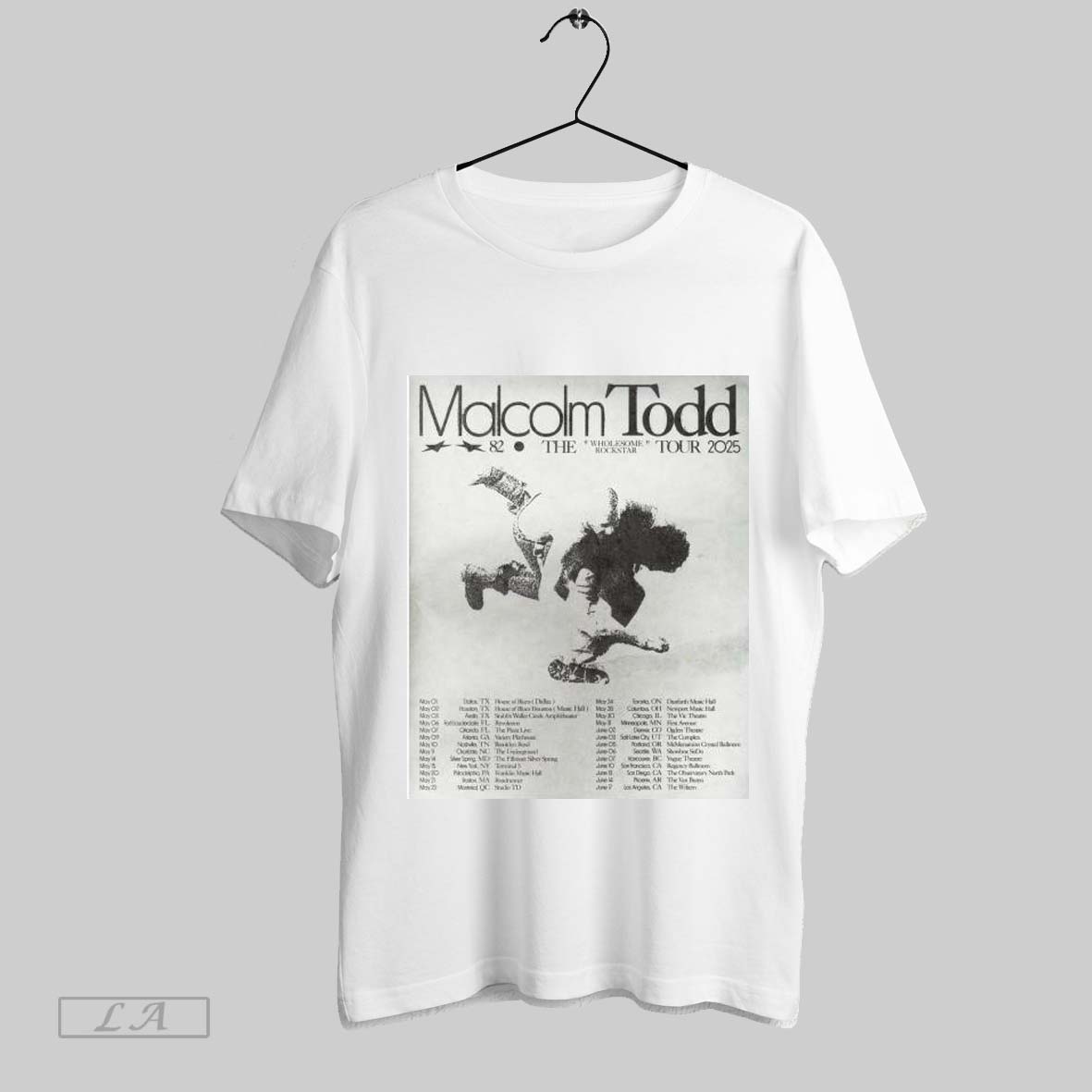 Top Malcolm Todd The Wholesome Rockstar Tour 2025 Shirt Hoodie Shirt