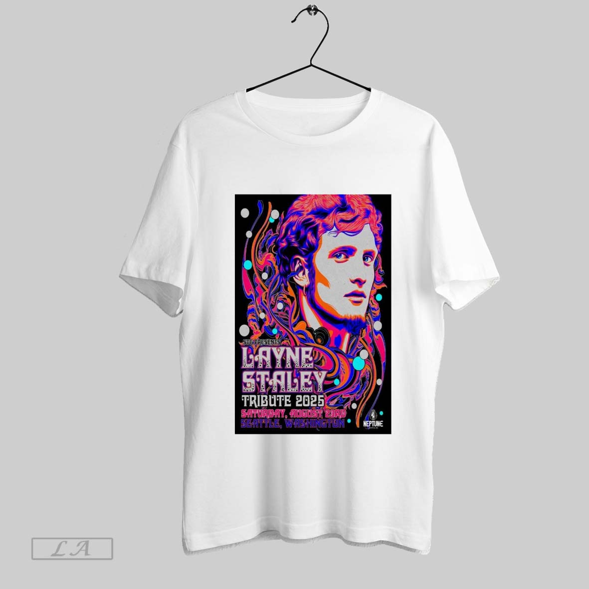 Top Poster Layne Staley Tour Saturday August 23 2025 Neptune Theatre Seattle Washington Shirt Hoodie Shirt