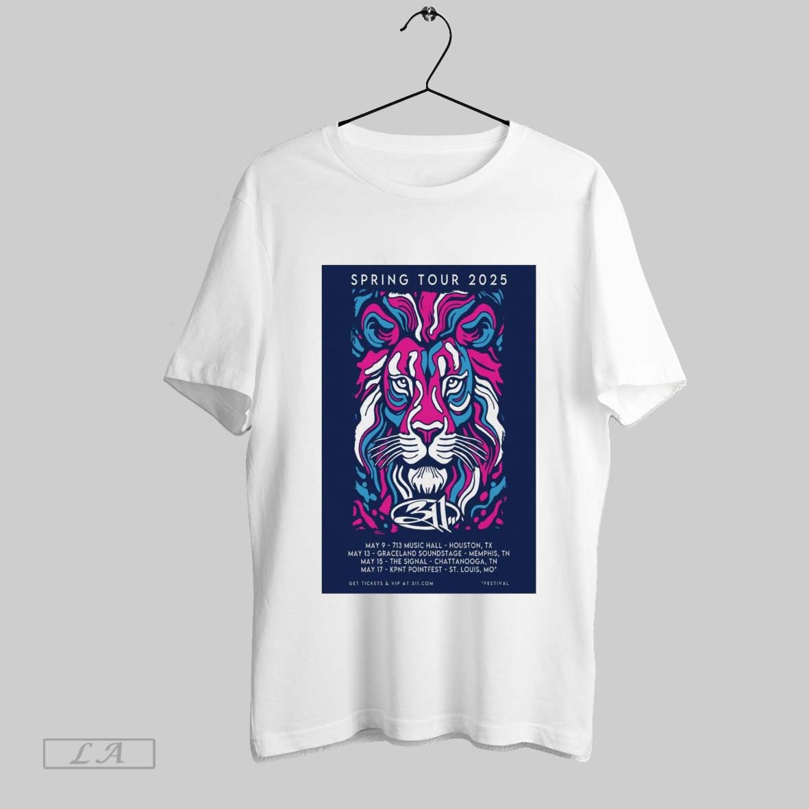 Top Poster 311 Spring Tour May 2025 May 9 713 Music Hall Houston Tx May 13 Graceland Soundstage Memphis Tn Shirt Hoodie Shirt