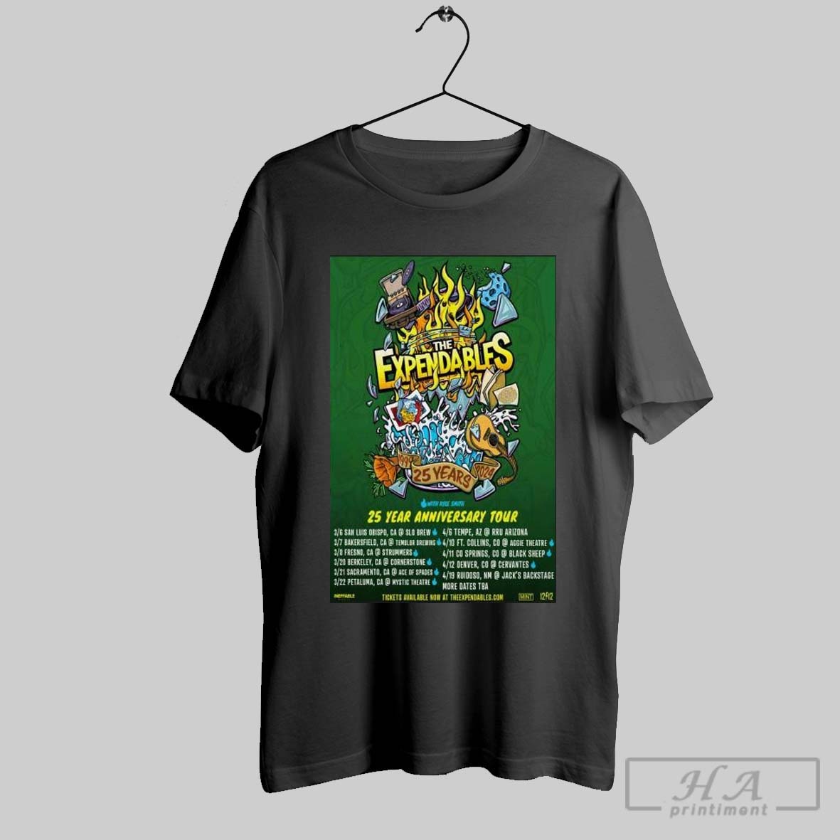 The Expendables 25 Year Anniversary Tour 2025 Shirt