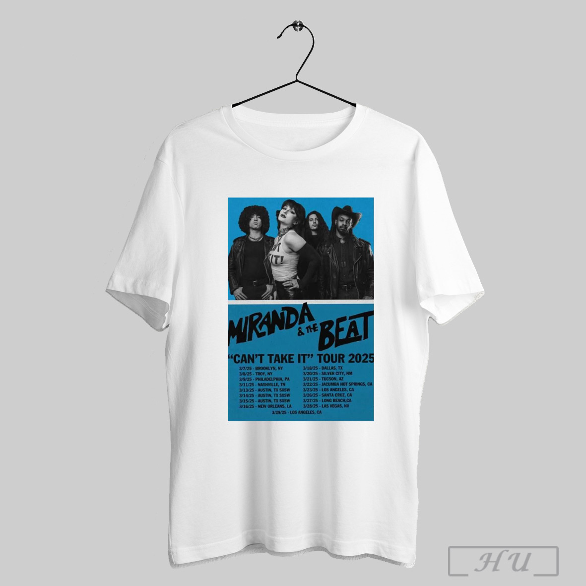 Poster Miranda And The Beat 2025 Cant Take It Tour Shirt