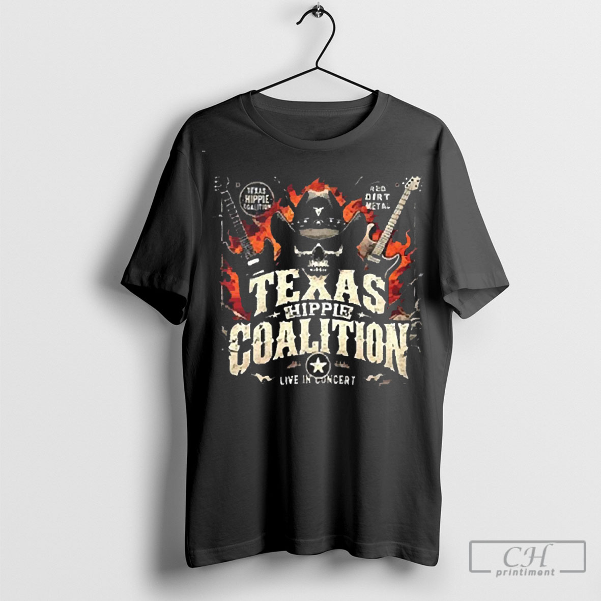 Official Texas Hippie Coalition Live In Concert Merch Tour 2025 Two Sides Print Unisex Shirt Sweatshirt