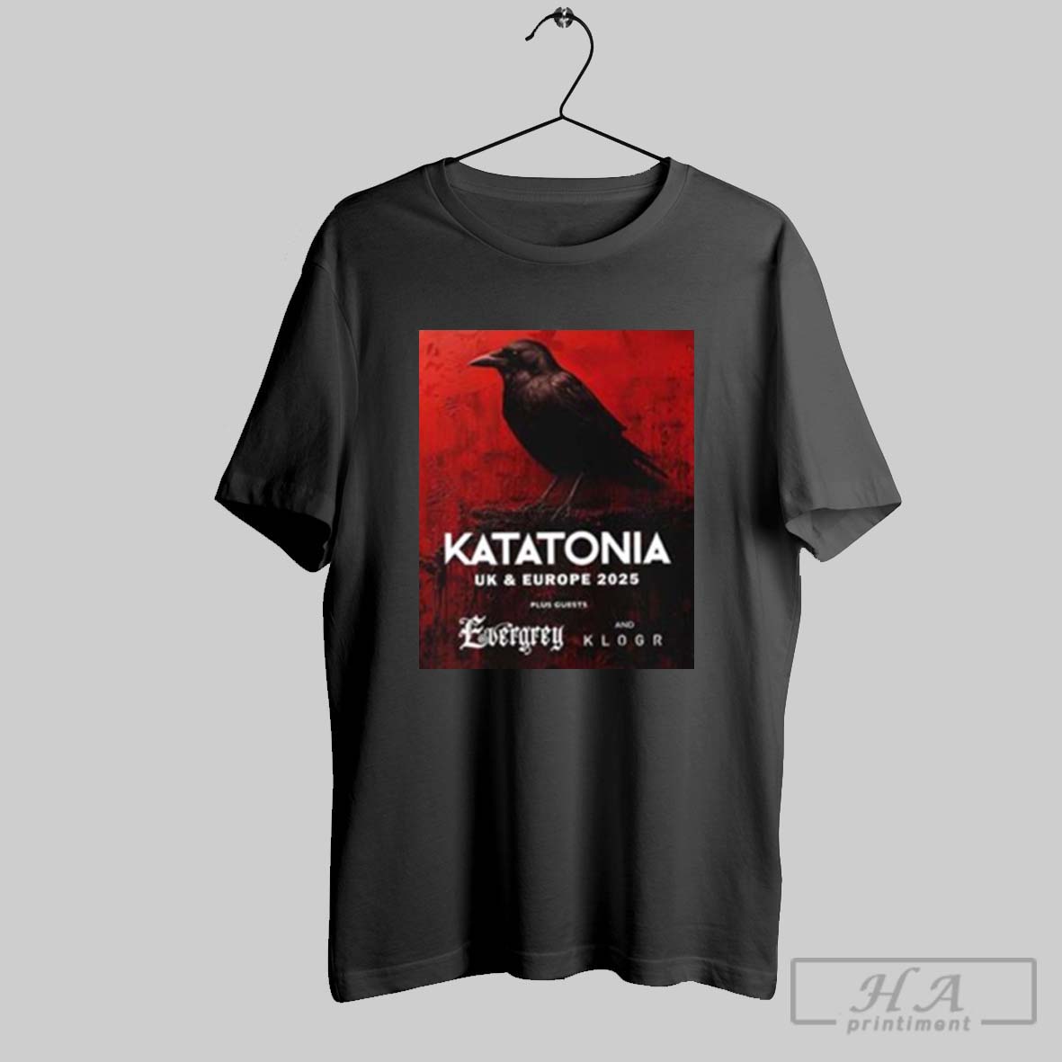 Official Katatonia Band Uk And Europe Tour 2025 Dates List With Guests Evergrey And Klogr Shirt