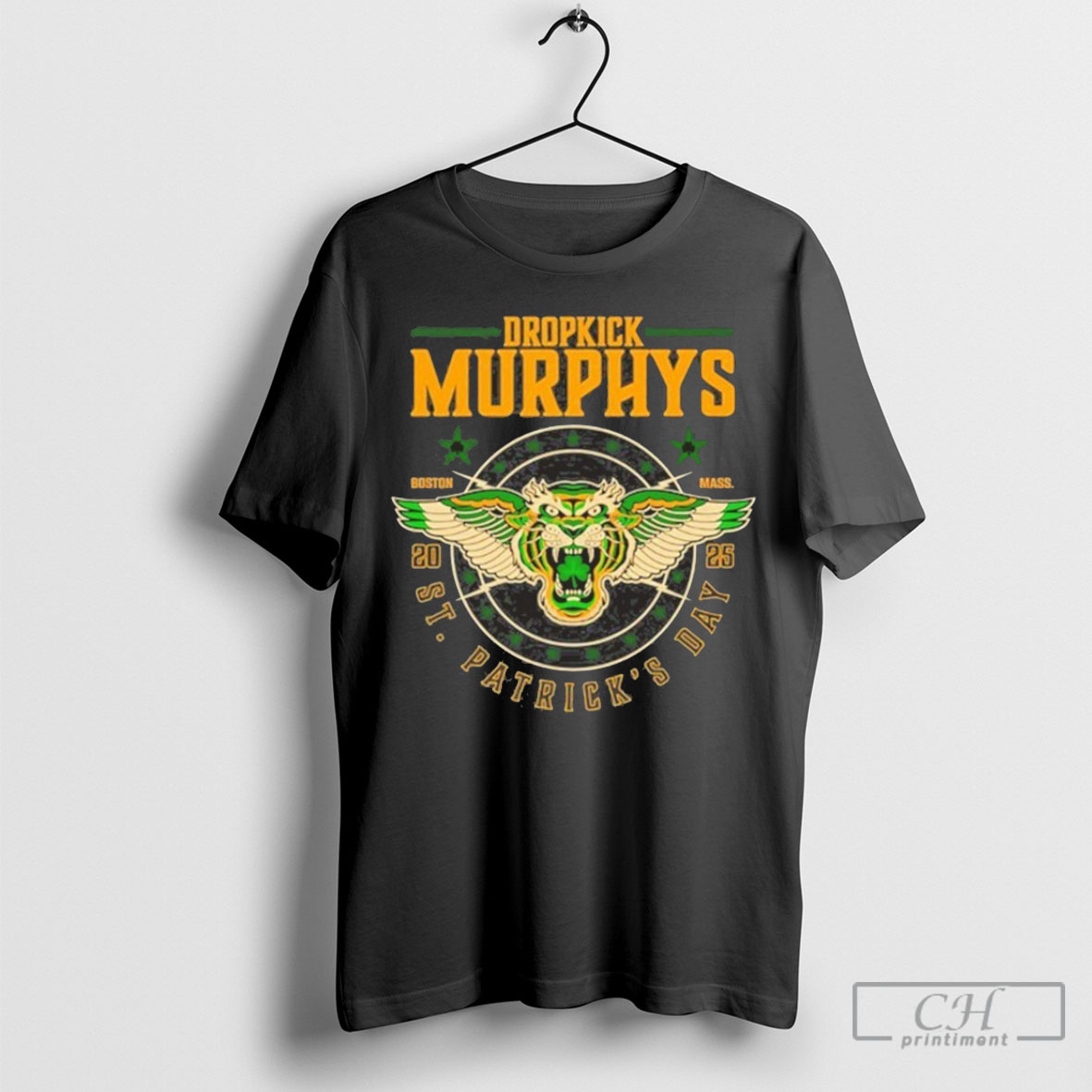 Official Dropkick Murphys St Patricks Day 2025 Boston Ma Tour Shirt