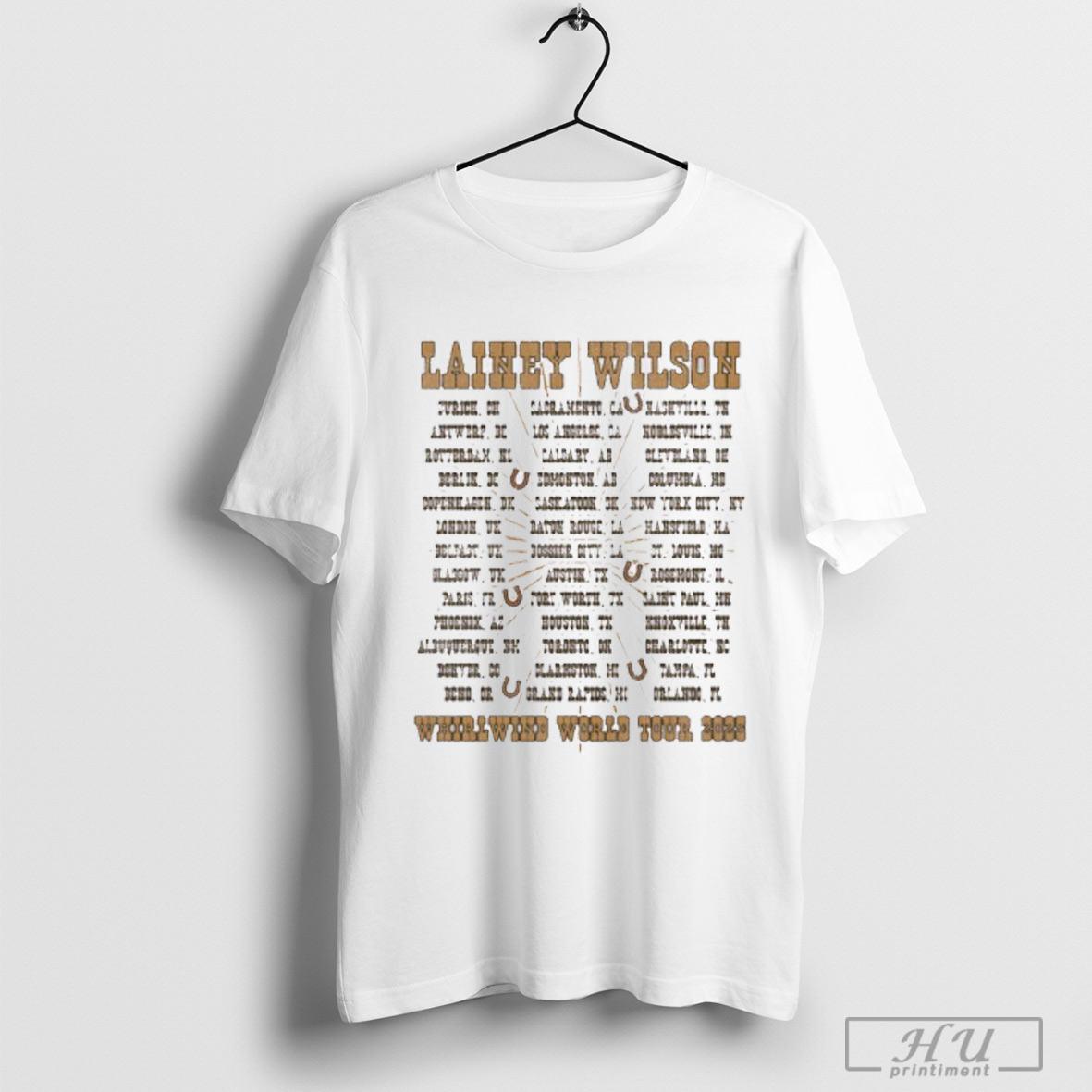 Lainey Wilson Whirlwind World Tour 2025 Dates Merch Shirt