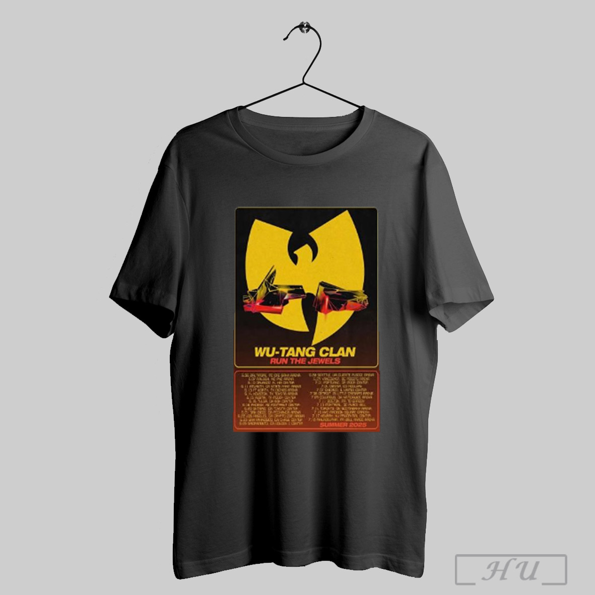 Wu Tang Clan Run The Jewels Summer Tour 2025 Shirt