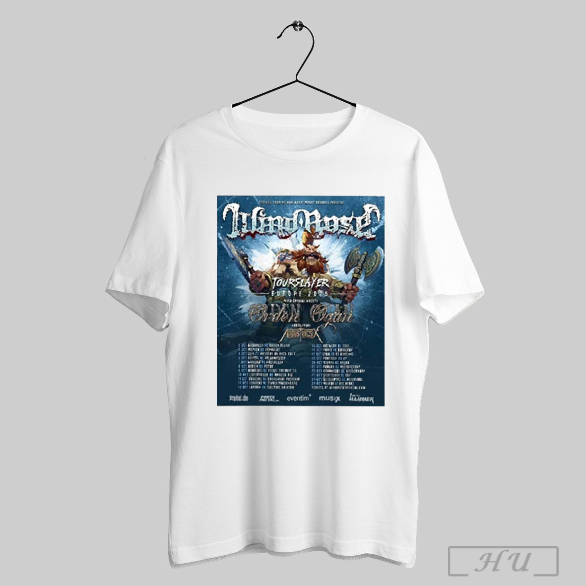 Trendy Wind Rose Band Tourslayer Europe 2025 Dates List Two Sides Print Unisex Shirt