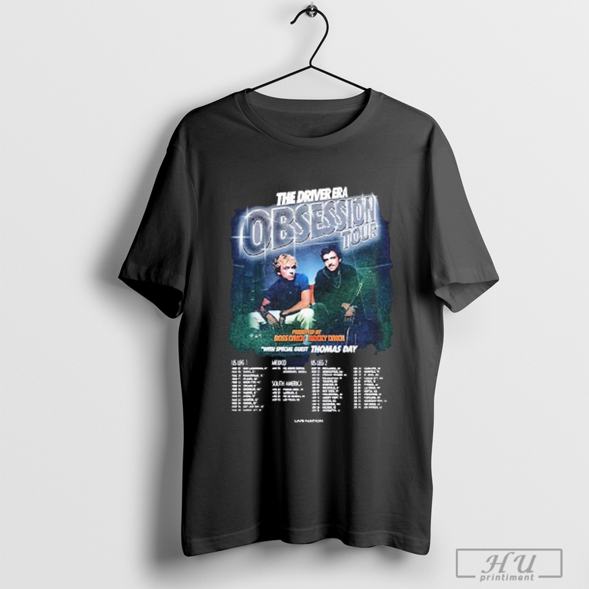 Trendy The Driver Era Obsession Tour 2025 Thomas Day Ross Lynch And Rocky Lynch Dates Shirt