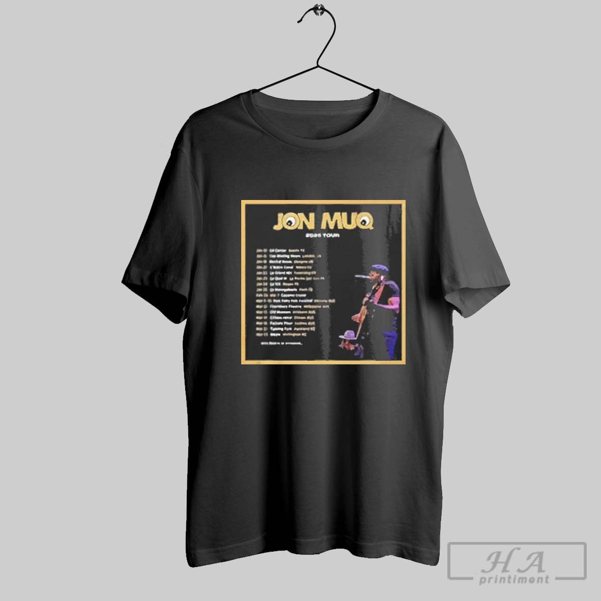 Top Jon Muq Tour 2025 Unisex Shirt