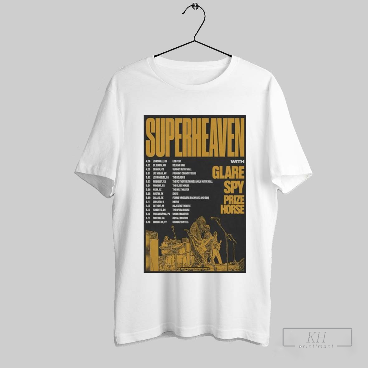 Super Heaven Touring 2025 Us Poster Shirt Shirt
