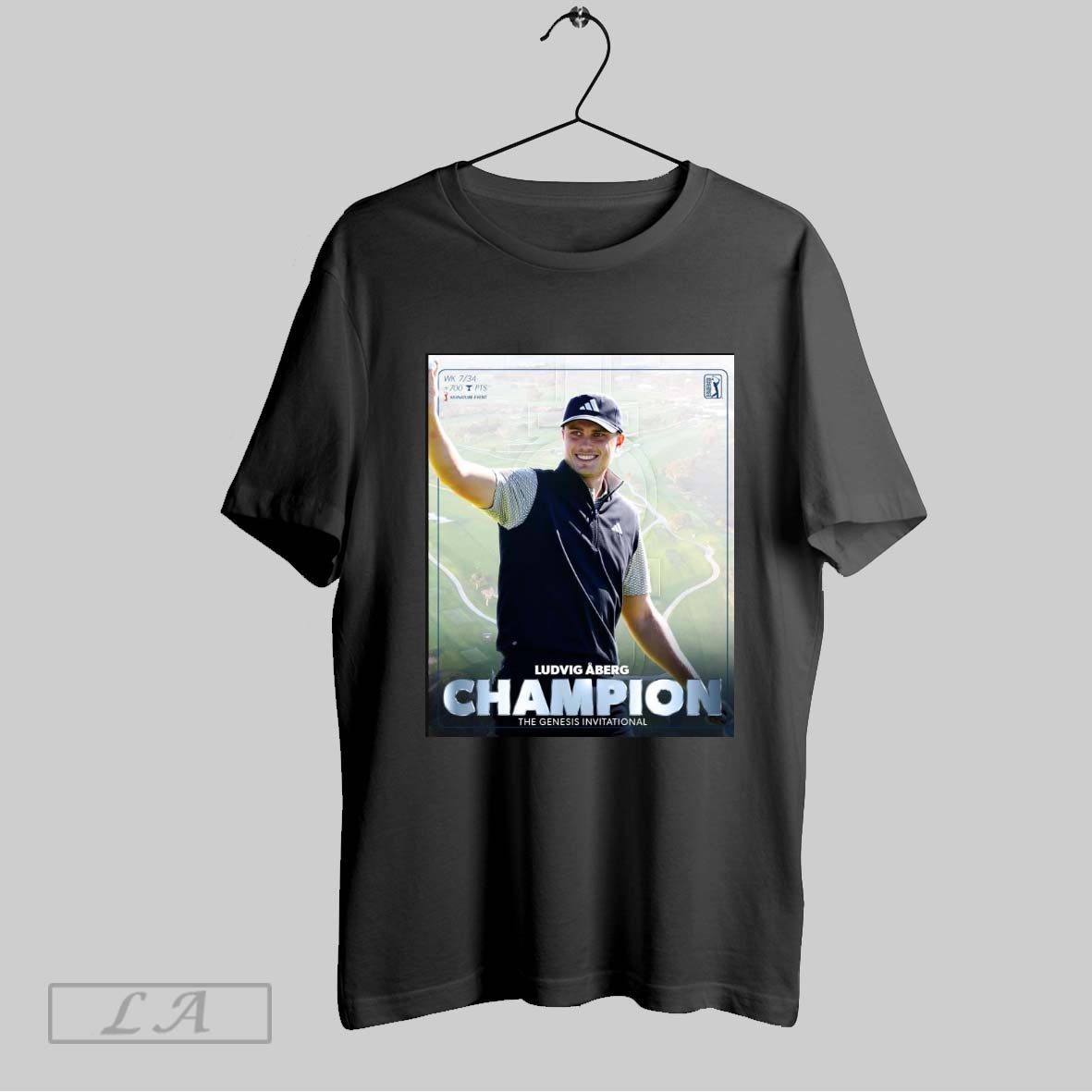 Top 2 Time Winner On Tour Ludvig Aberg Is The Champion The Genesis Invitational 2025 Poster Shirt