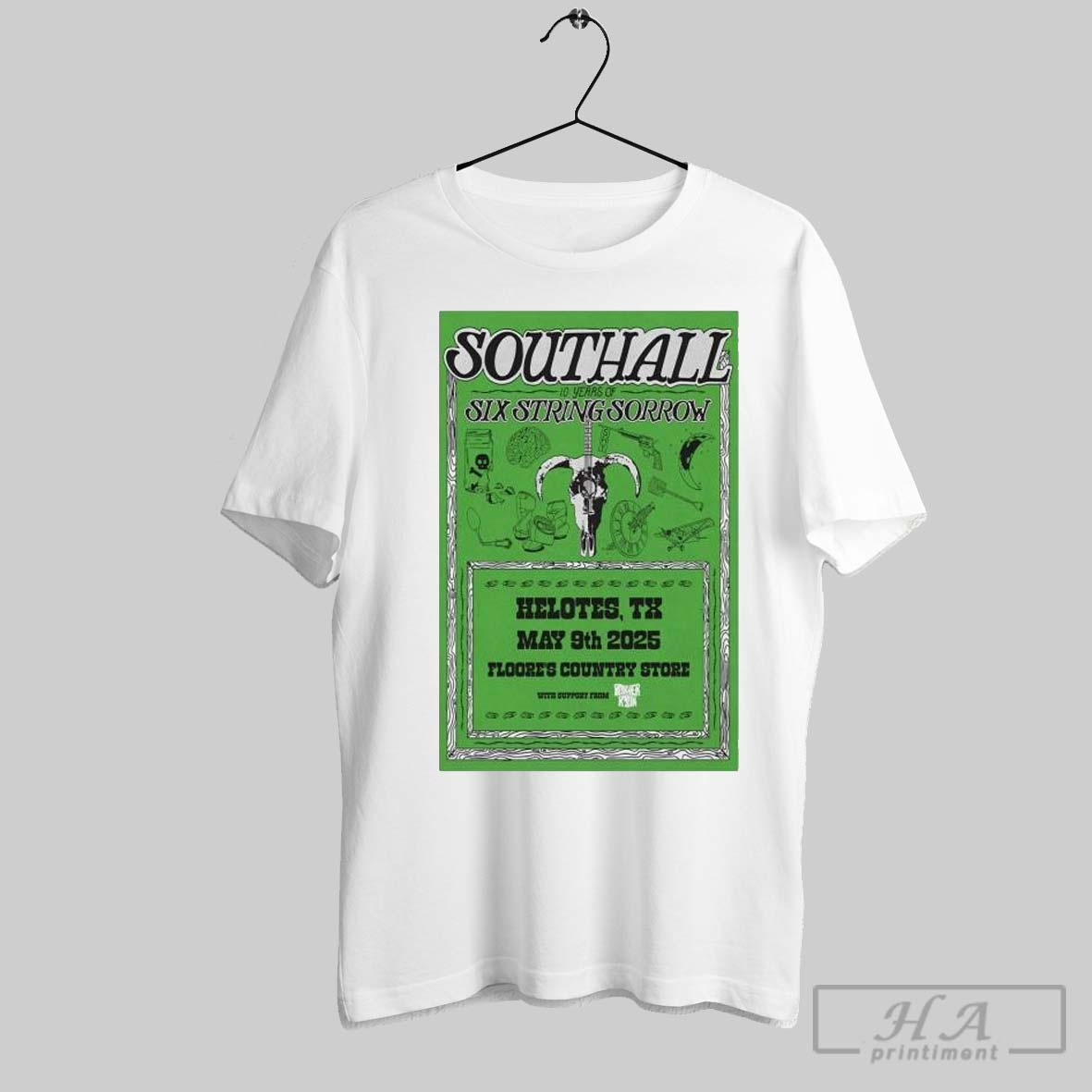 Southall Six String Sorrow Floores Country Helotes Tx May 9Th Tour 2025 Shirt