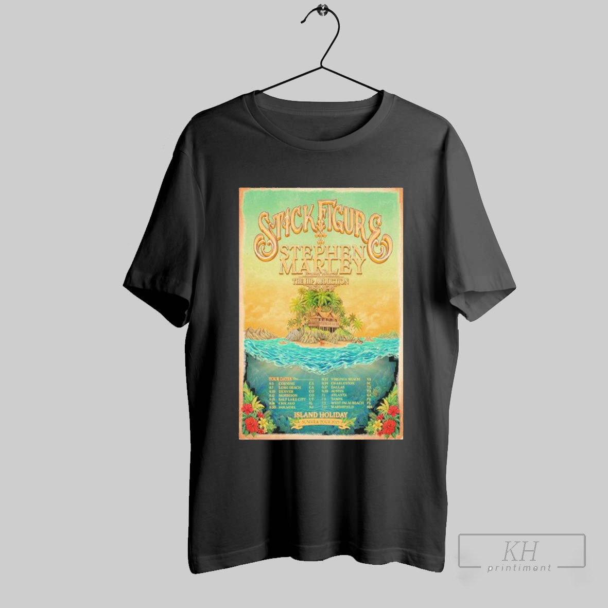 Stick Figure Island Holiday Summer Tour 2025 Poster Shirt Shirt