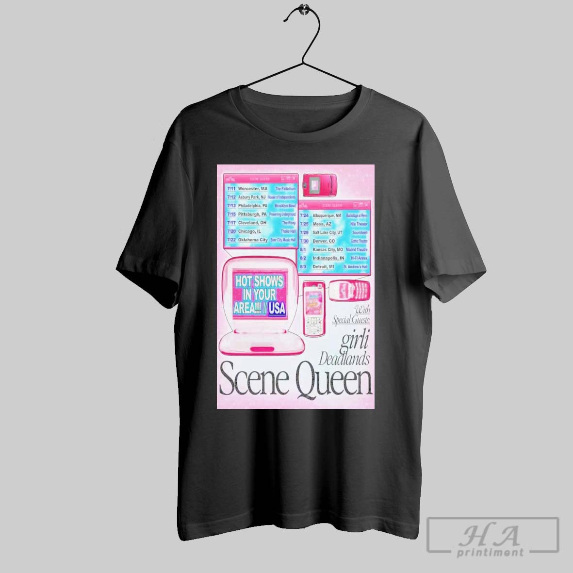 Scene Queen Shows In Your Area Tour 2025 Poster Shirt