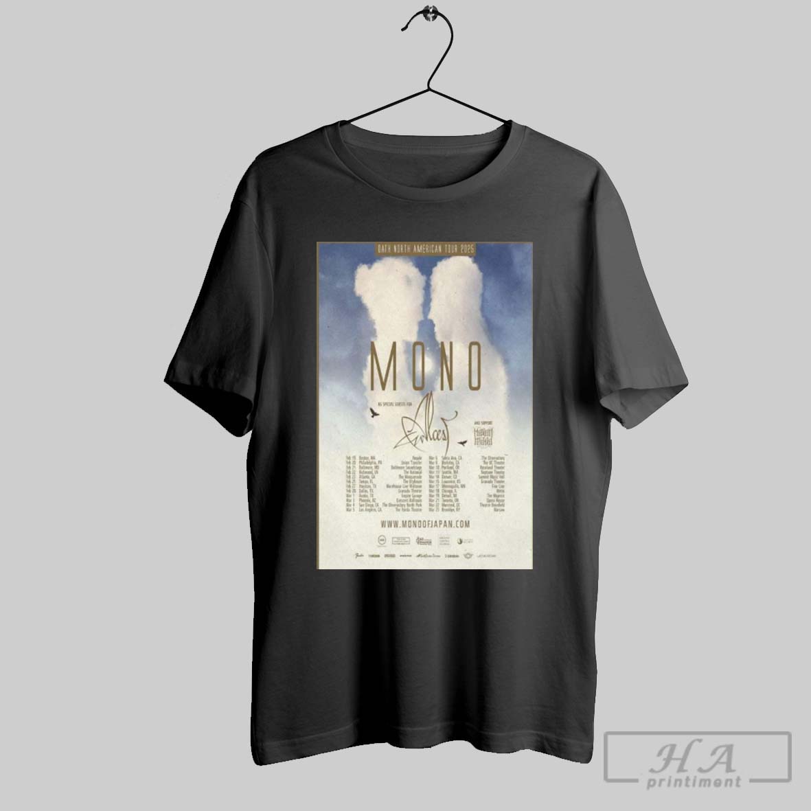 Poster Mono Oath North American Tour 2025 Shirt