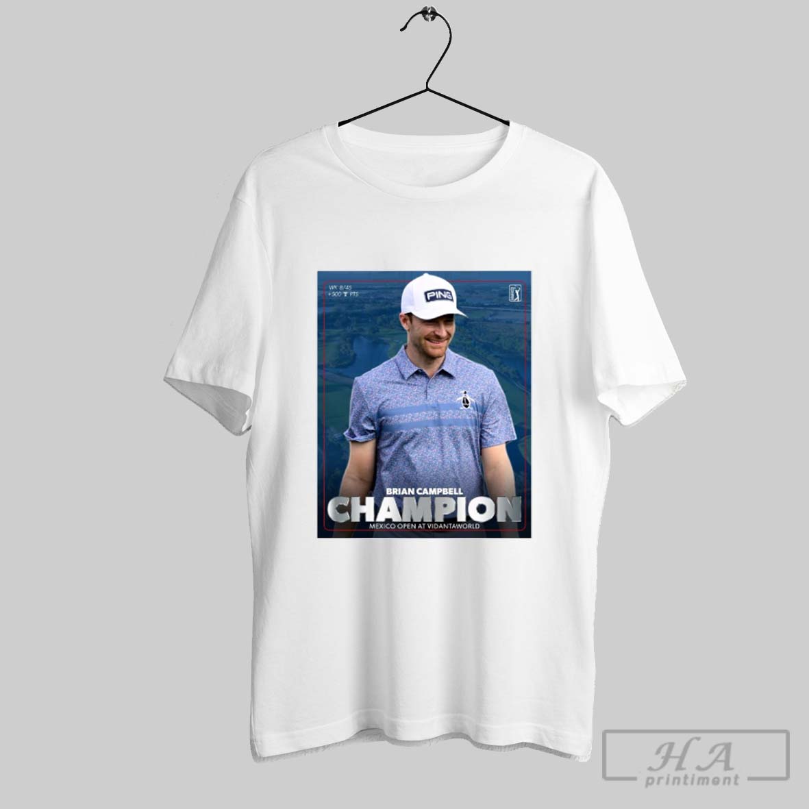 Poster Pga Tour Brian Campbell Earns His Maiden Victory Mexico Open At Vidantaworld 2025 Shirt