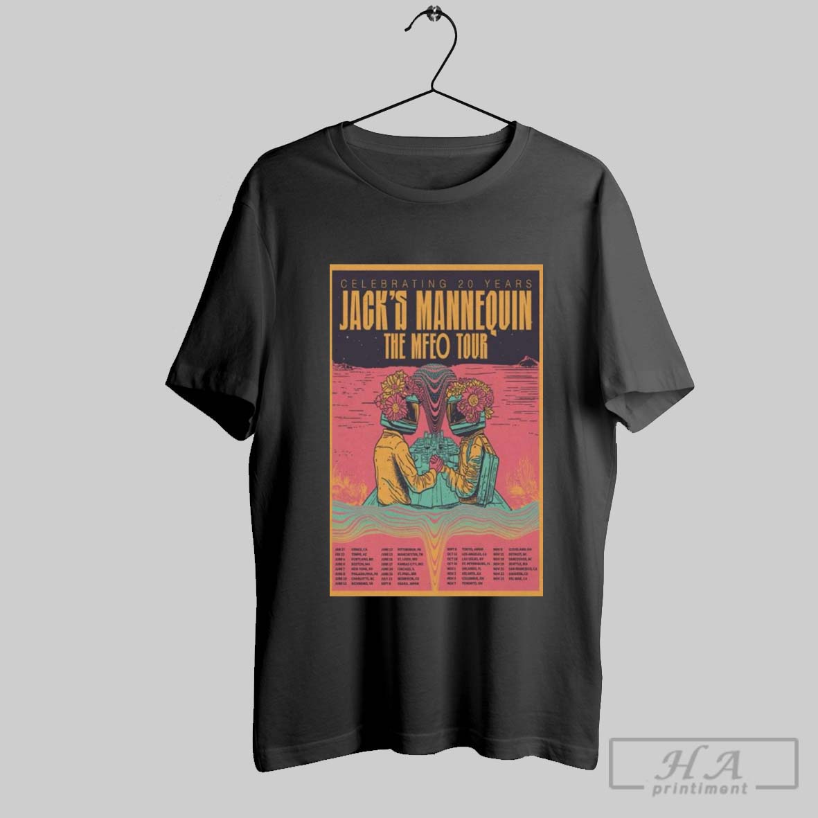 Poster Jacks Mannequin Celebrating 20 Year The Mfeo Tour 2025 Shirt