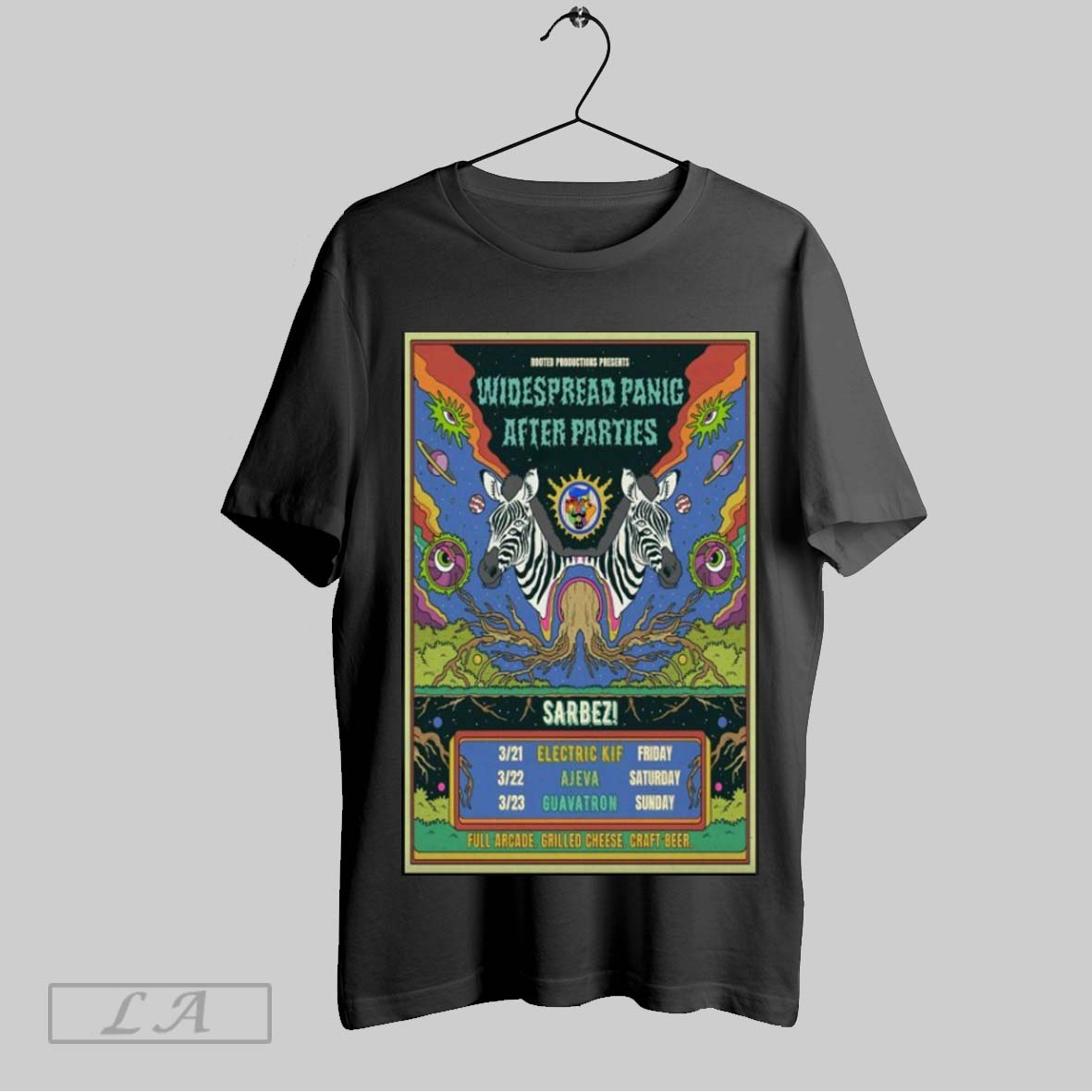 Original Widespread Panic Afterparty Sarbez Tour 2025 Poster Shirt Hoodie Shirt