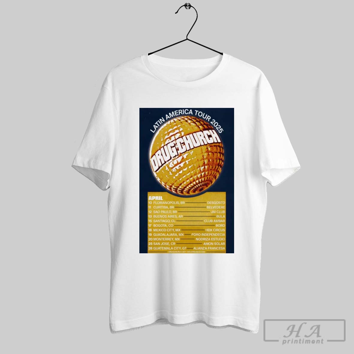 Oster Drug Church Latin America Tour 2025 April 10 Florianopolis Br Desgosto Shirt