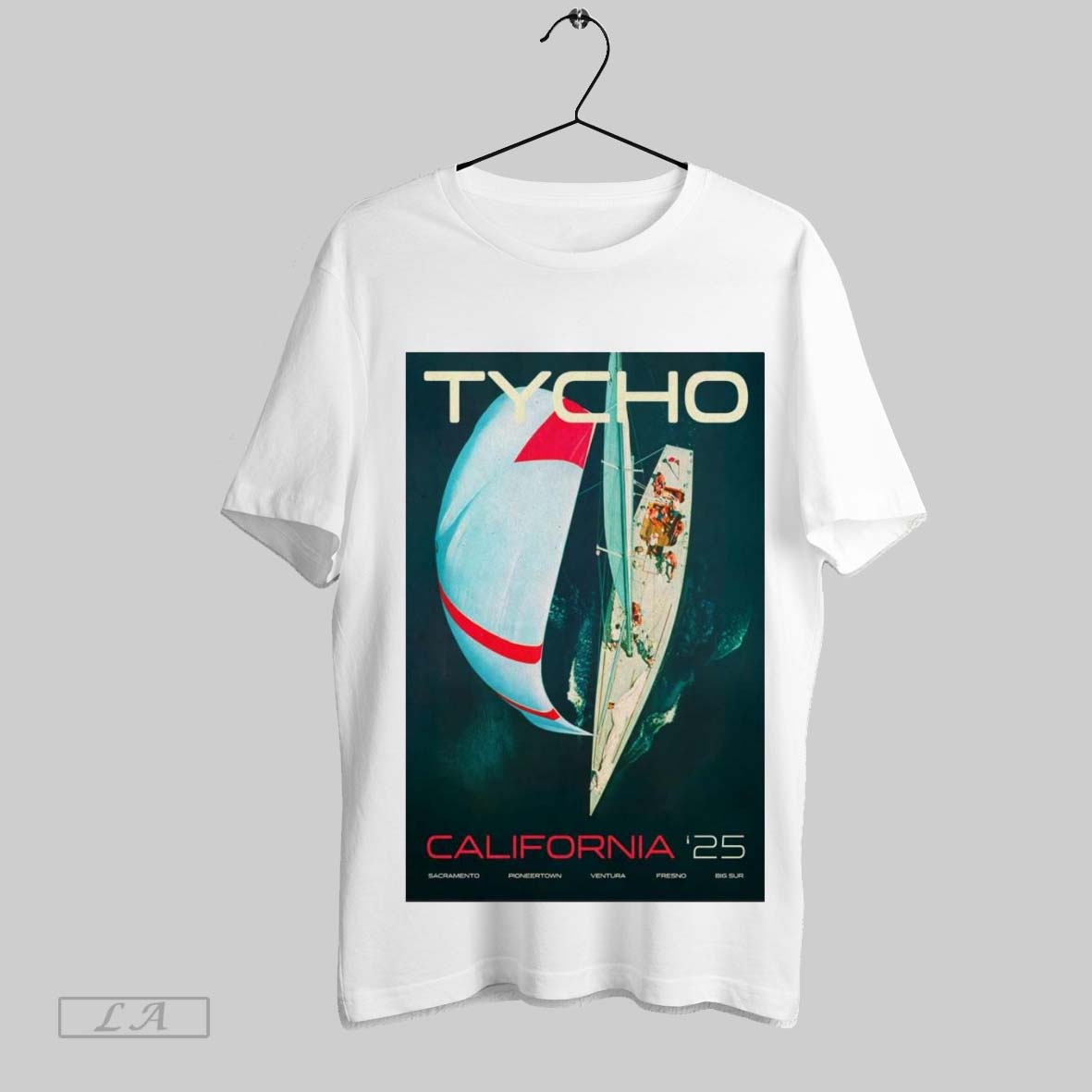 Original Poster Tycho California Tour 2025 Sacramento Pioneertown Ventura Fresno Big Sur Shirt