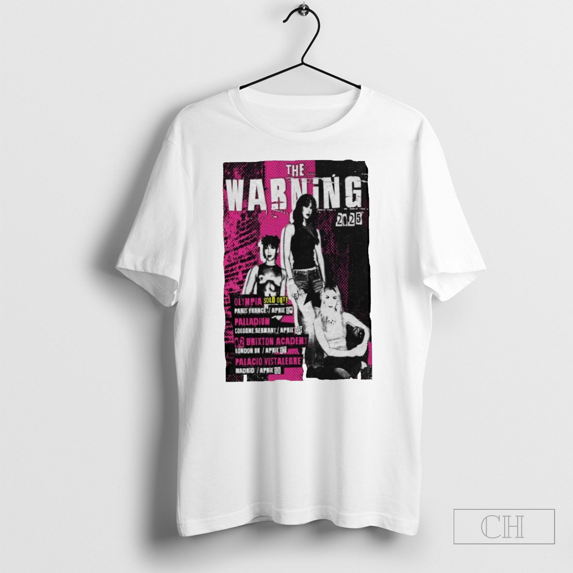Official Top The Warning 2025 European Tour Poster Tee SweatshirtShirt
